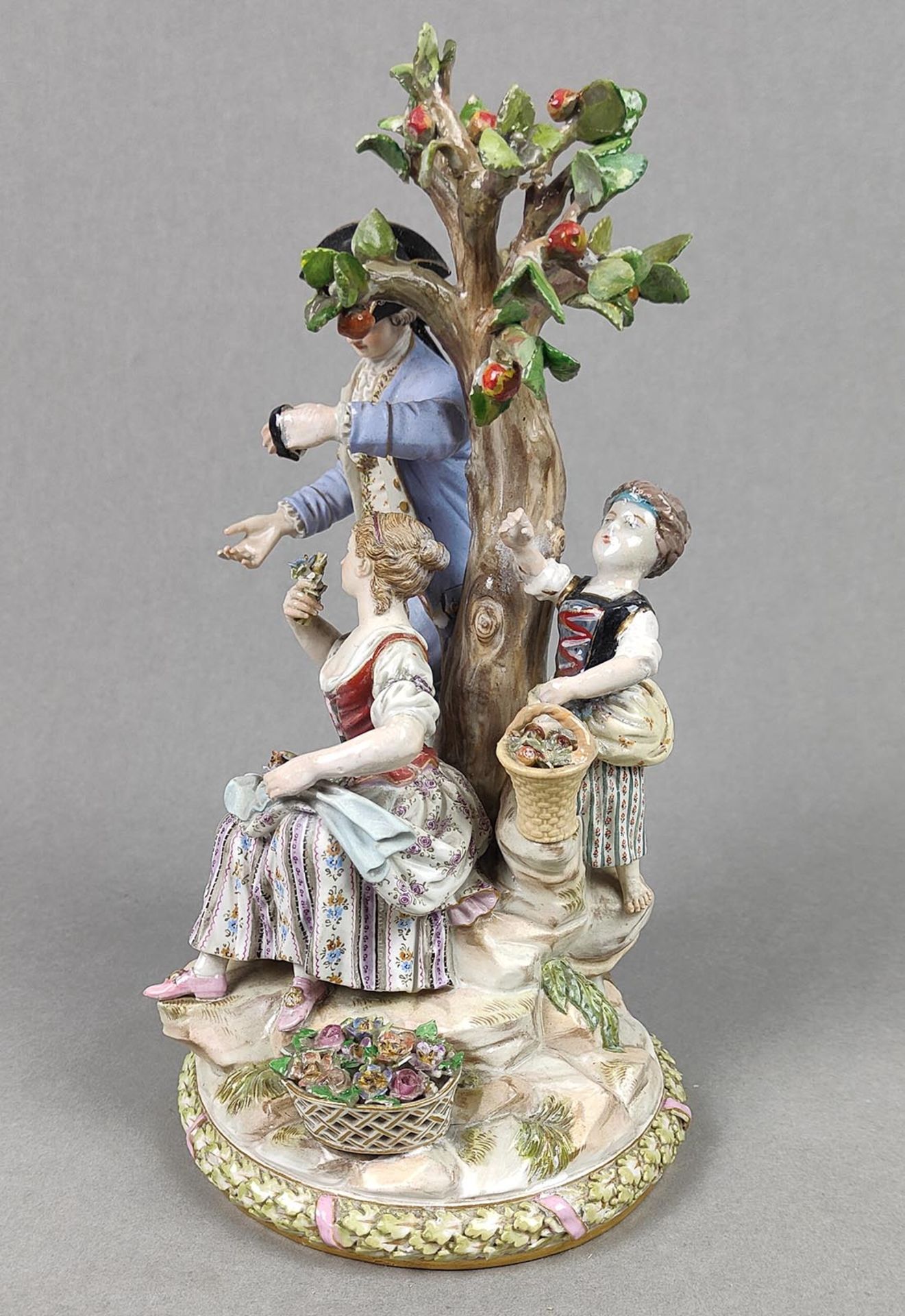 Meissen Figur Gärtnergruppe um 1860/80 - Image 4 of 6