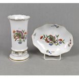 Meissen Vase und Schale *Chinesischer Schmetterling*