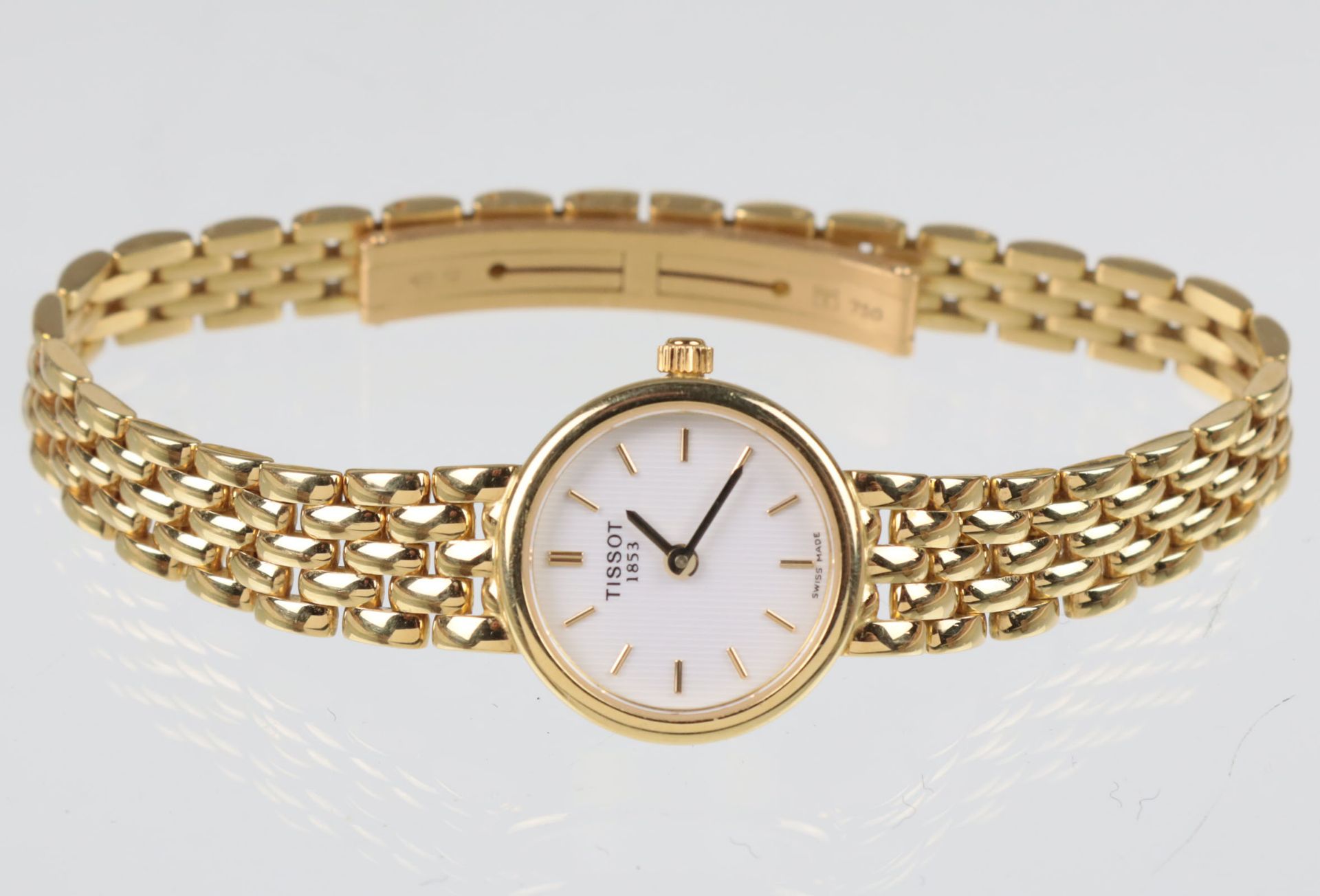 goldene *Tissot* Damen Armbanduhr - GG 750 - Image 2 of 2