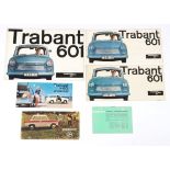 6 Trabant 600 und 601 Prospekte 1950/60er Jahre