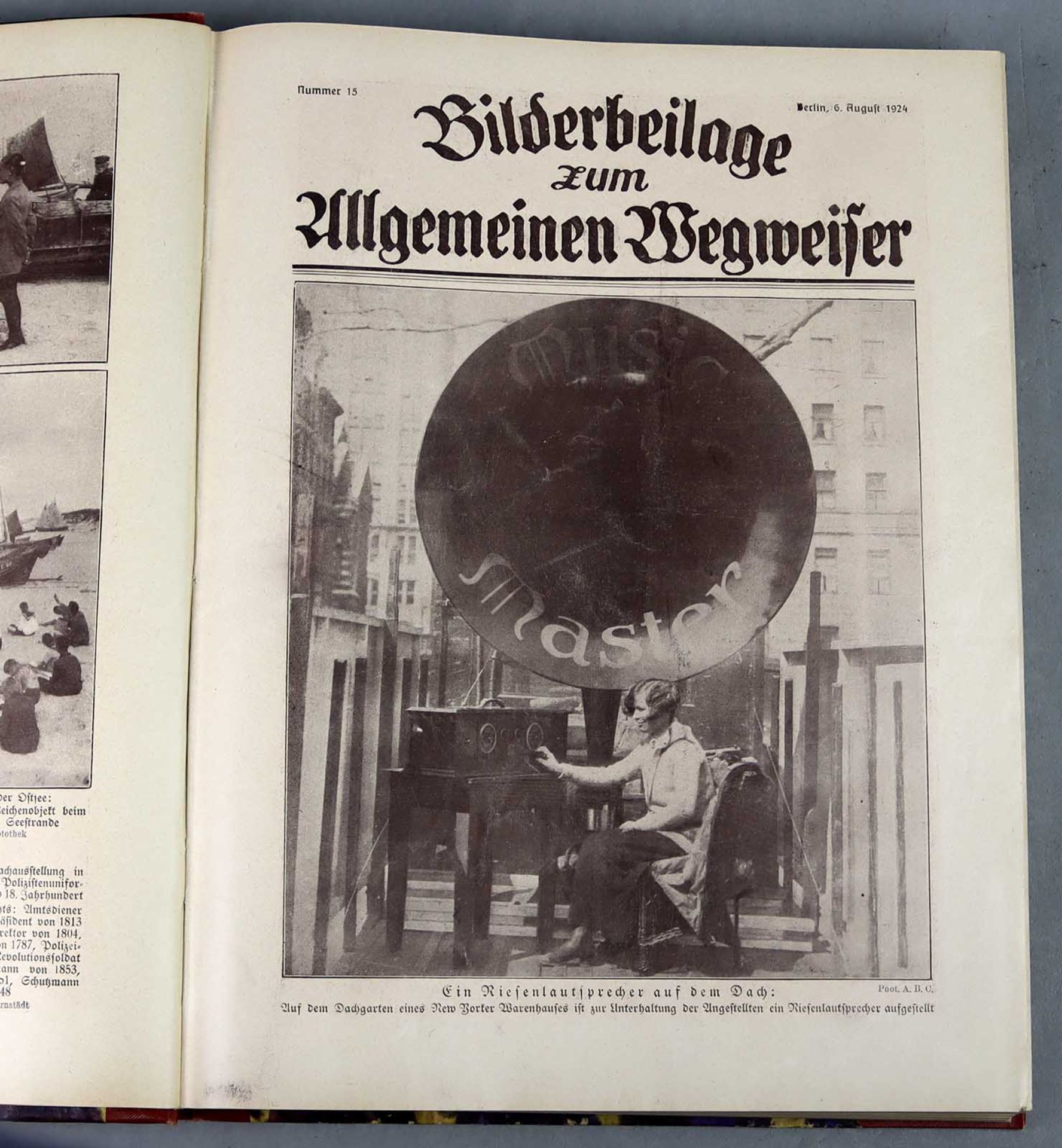 Bilderbeilage zum Allgemeinen Wegweiser 1924
