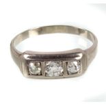 antiker Brillant Ring 0,40 ct. - WG 585