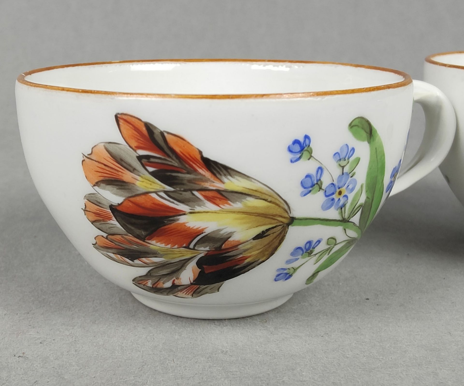 Meissen 2 Marcolini Tassen 1774/1813 - Image 3 of 5