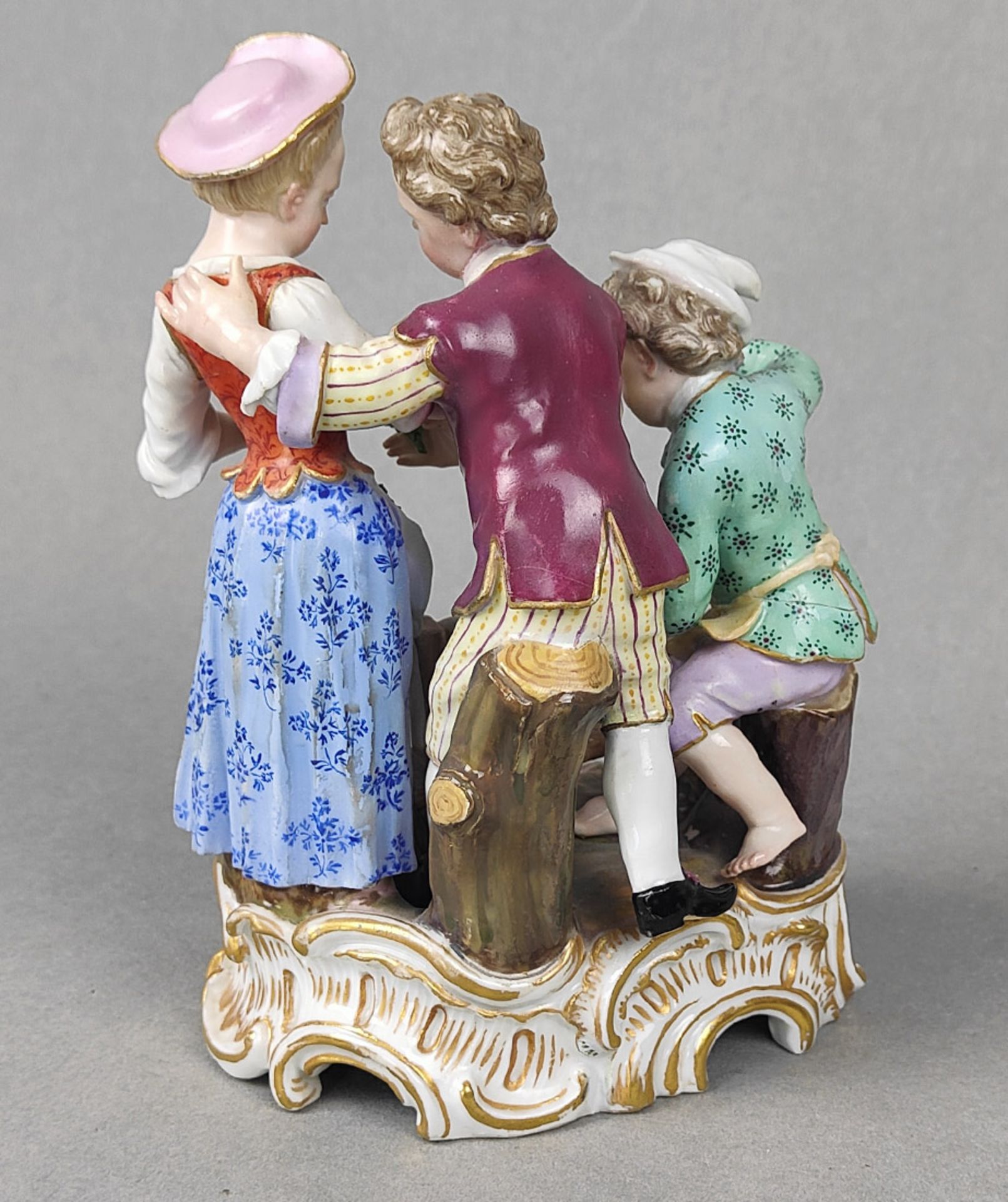 Meissen Figurengruppe um 1820 - Bild 3 aus 5