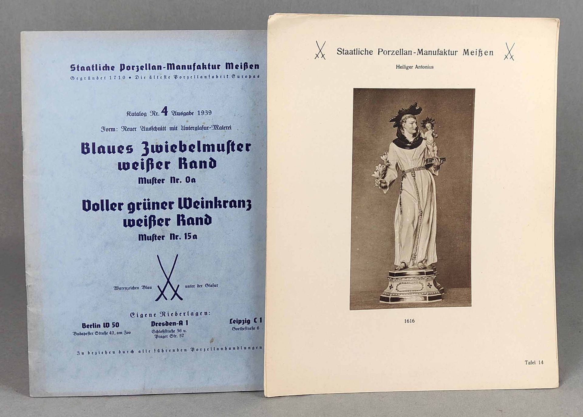 Meissen Katalog Nr. 4 Ausgabe 1939