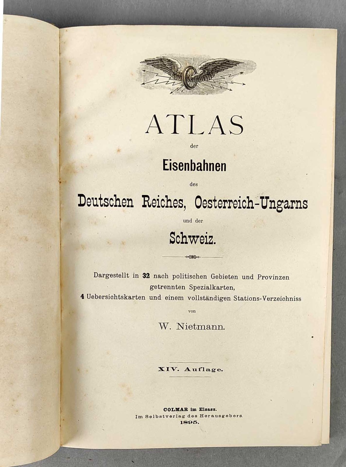 Atlas der Eisenbahnen 1895 - Image 2 of 3