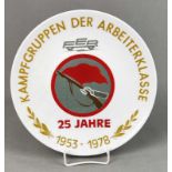 Ehrenteller 25 Jahre Kampfgruppen 1978