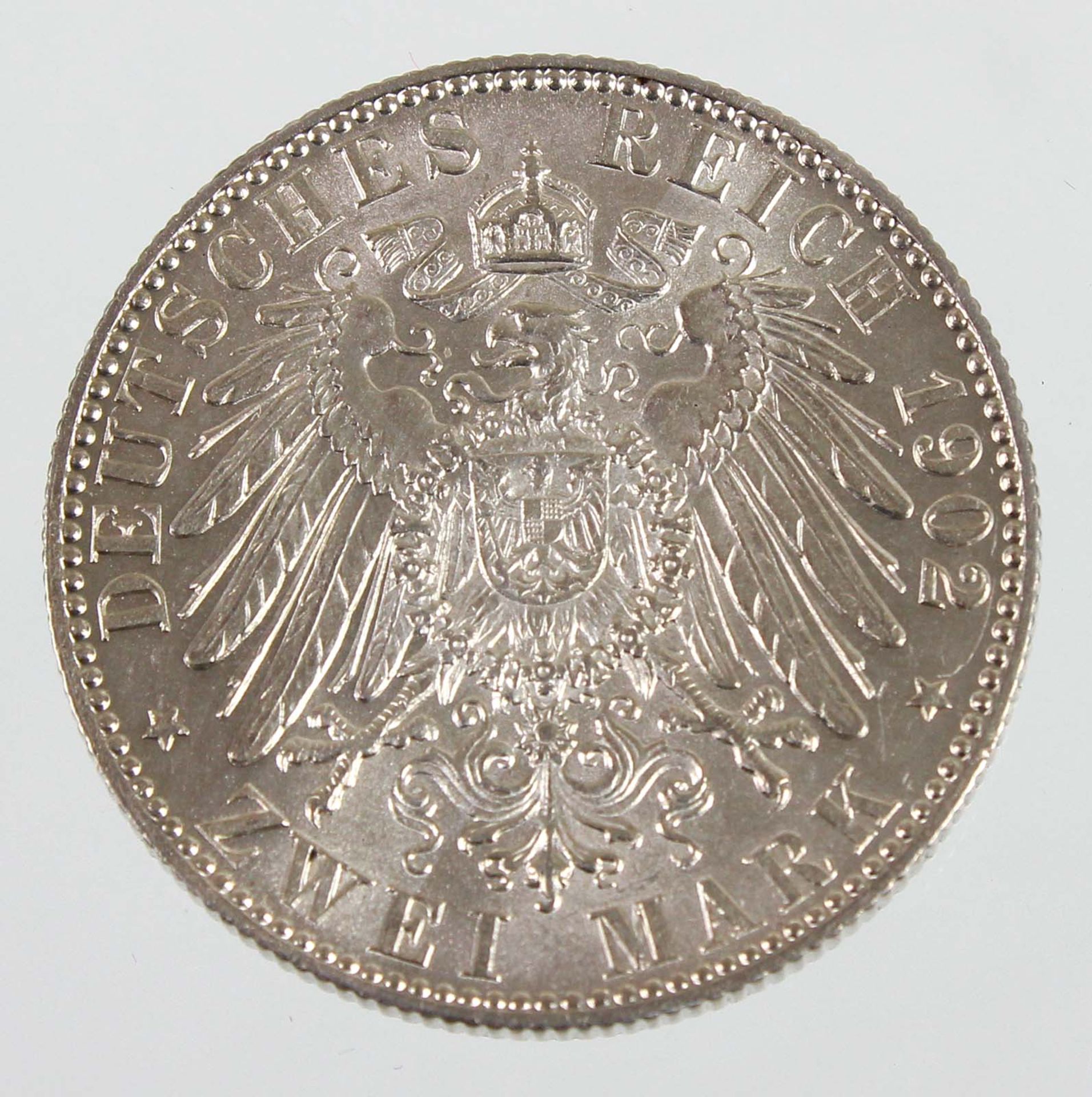 2 Mark Albert König von Sachsen 1902 E - Image 2 of 2