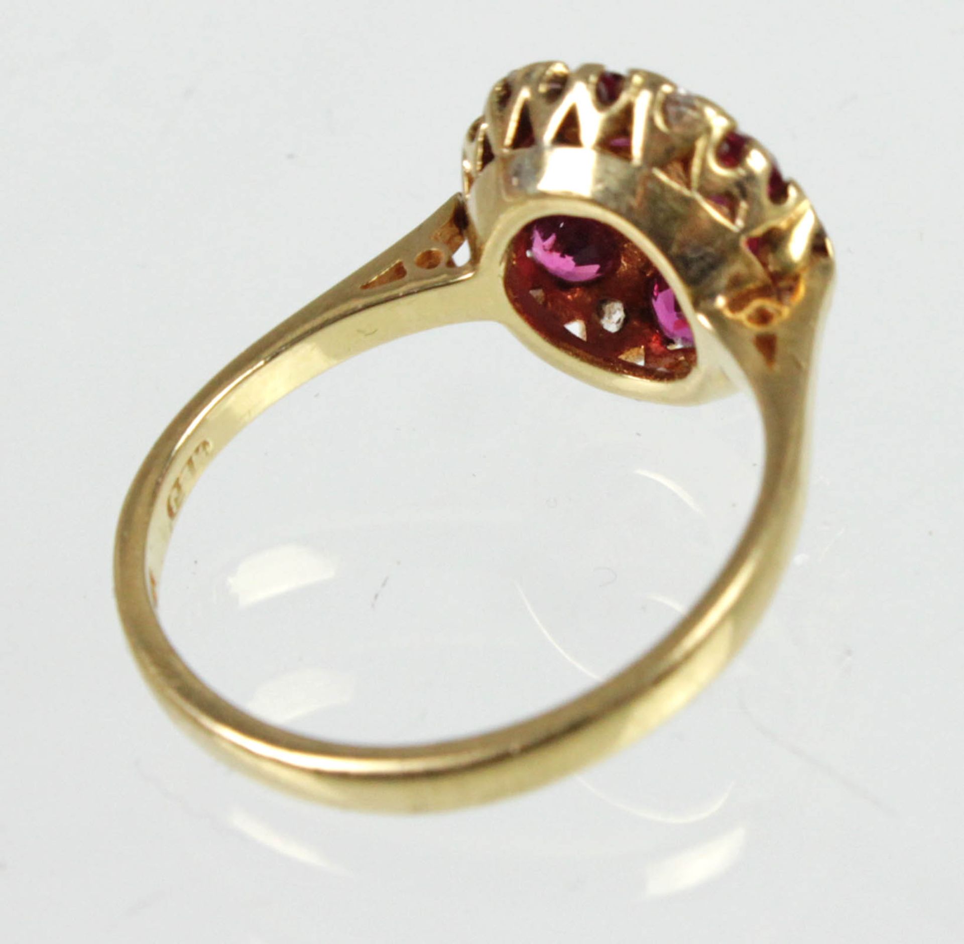 Rubin Brillant Ring - GG 750 - Image 5 of 5