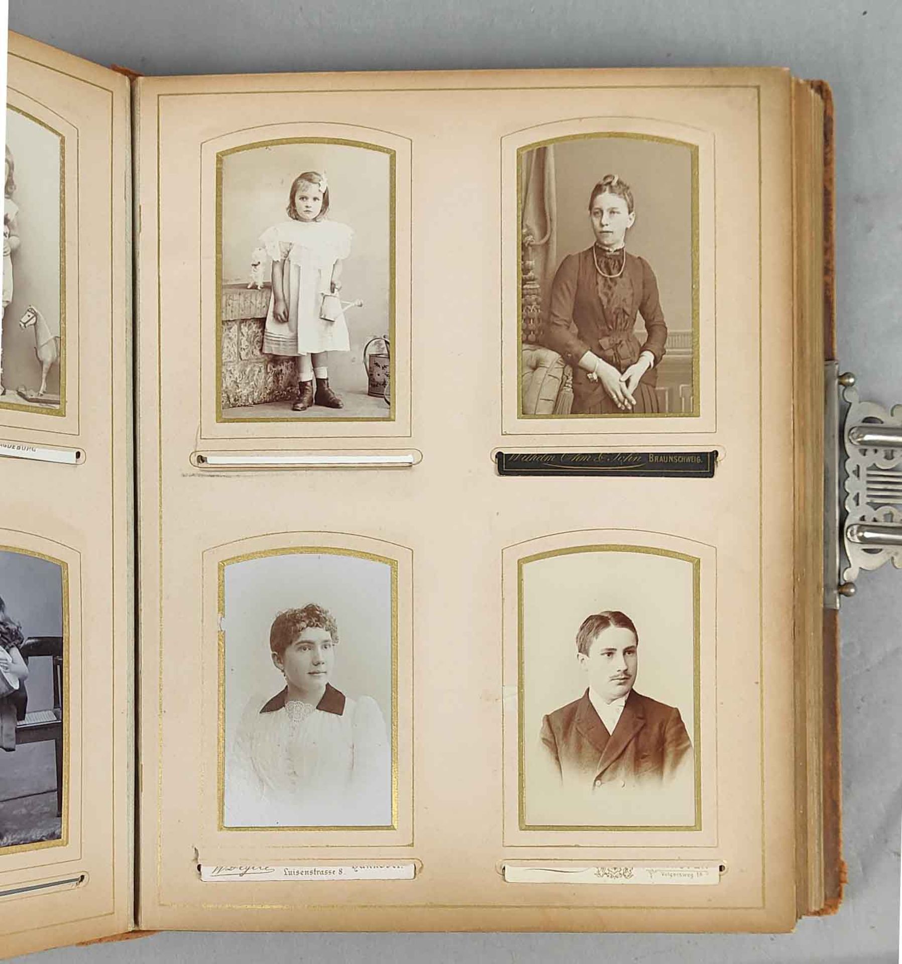 Historismus Kabinettfoto Album um 1880 - Image 4 of 5