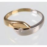 Bicolor Brillant Ring - GG/WG 585