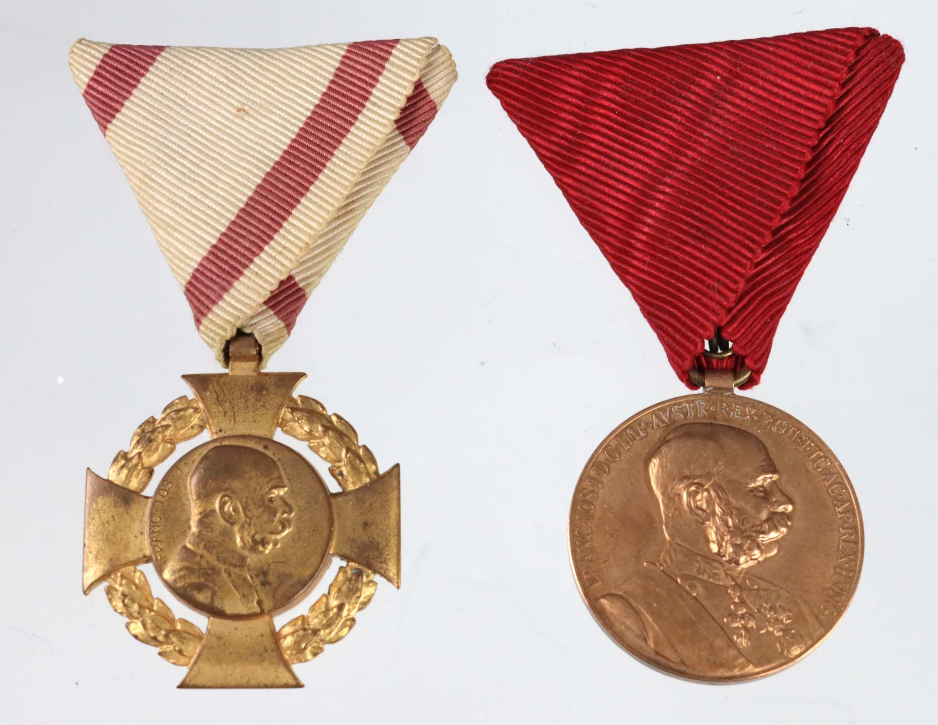 Österreich Franz Joseph I. 2 Jubiläumsmedaillen