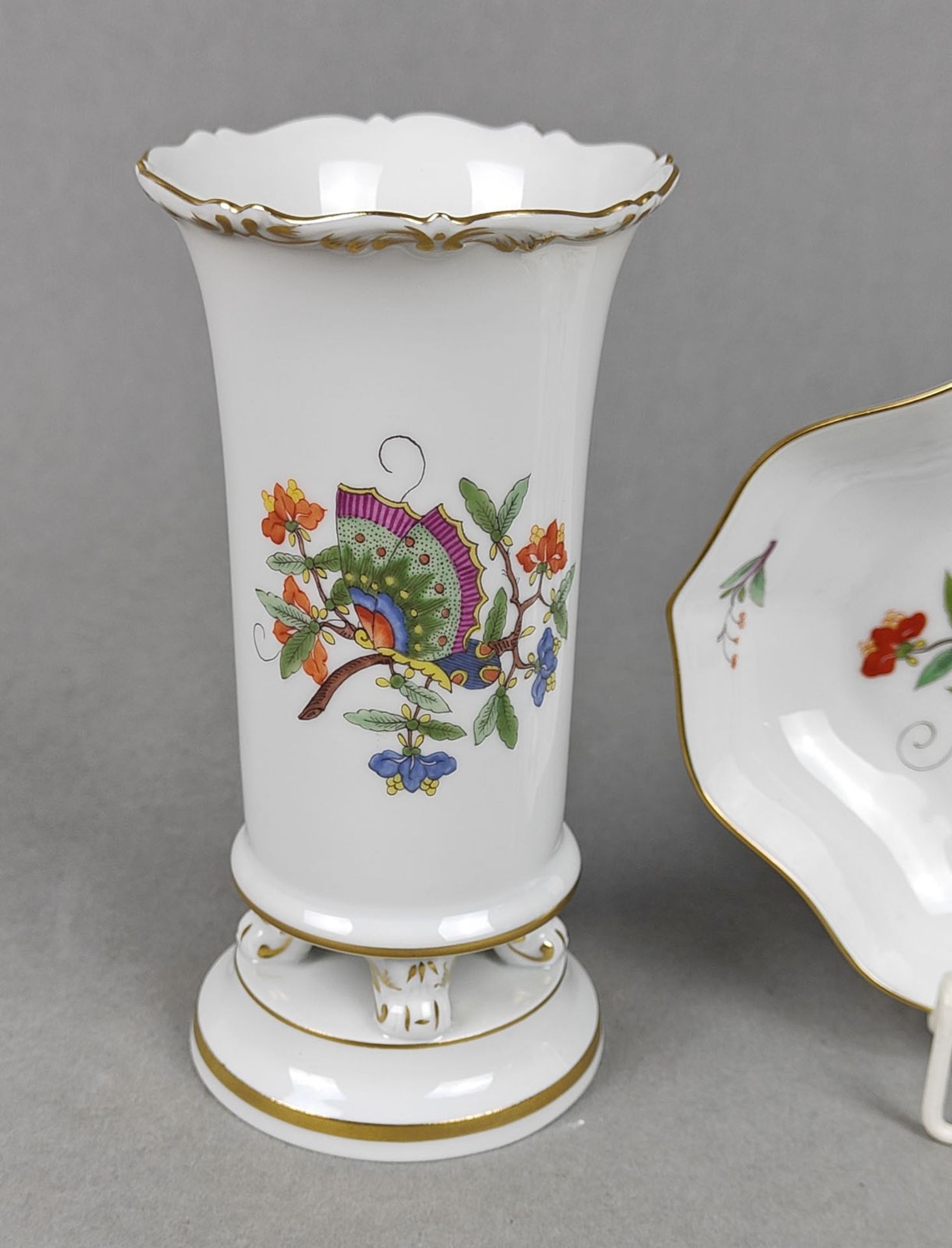 Meissen Vase und Schale *Chinesischer Schmetterling* - Image 2 of 3