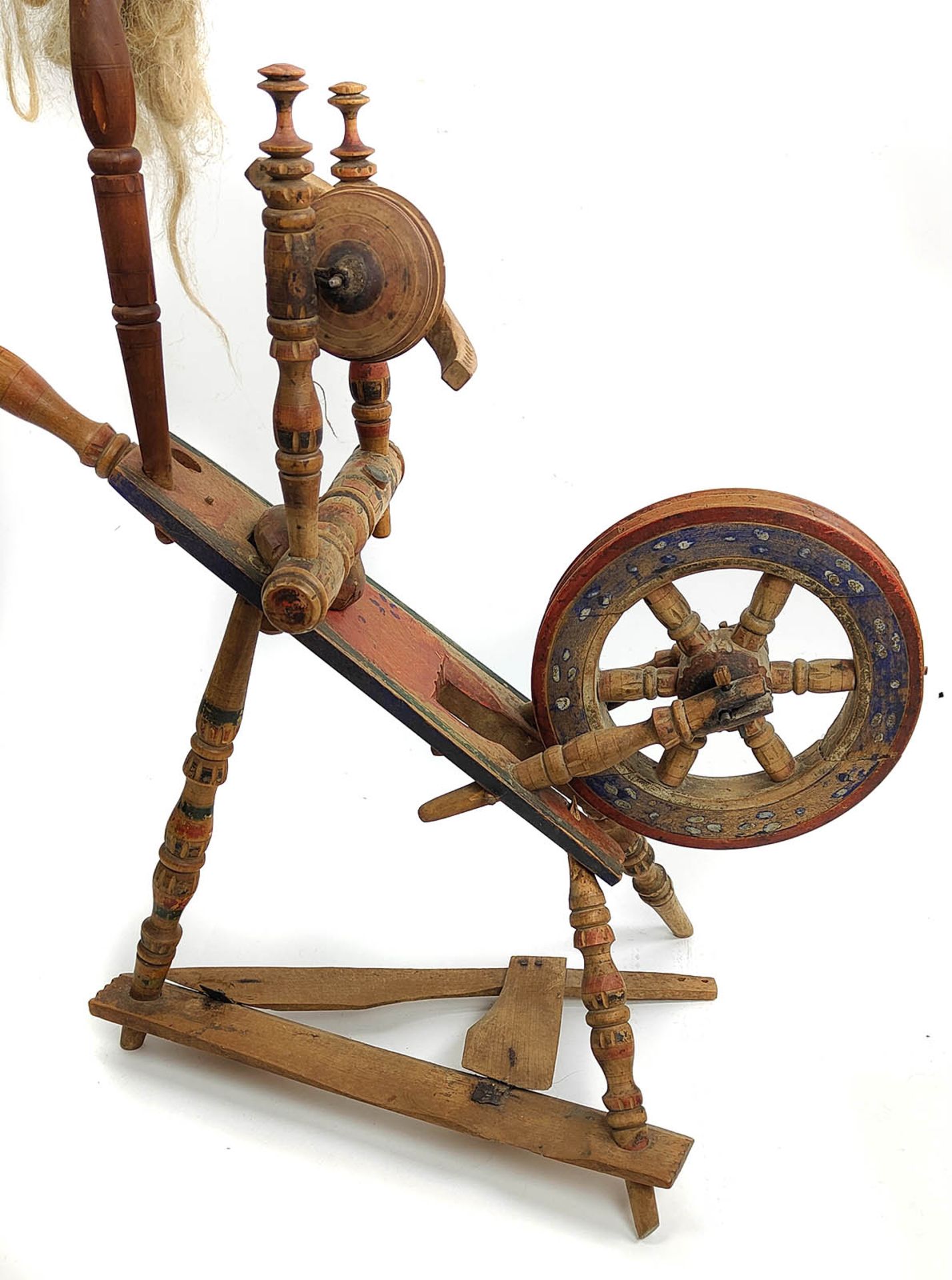 Biedermeier Spinnrad um 1830/40 - Image 2 of 2