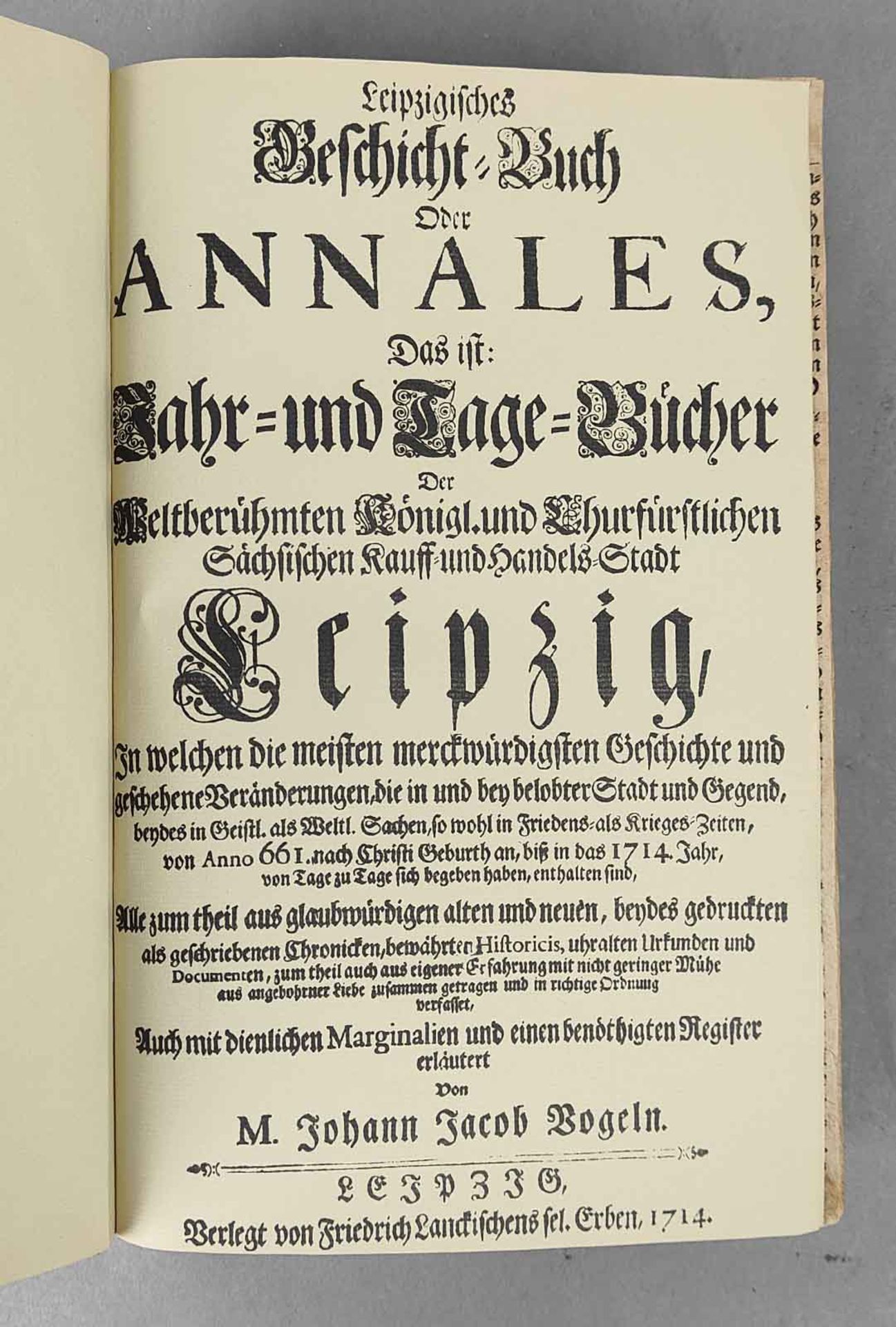 Leipzigisches Geschicht-Buch - Image 2 of 3