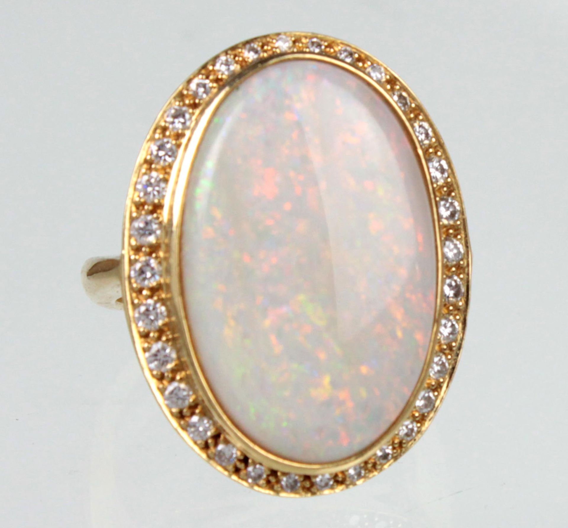 exclusiver Opal Brillant Ring - GG 750 - Bild 2 aus 3