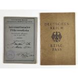 DR Reisepass und Führerschein Sachsen 1928/32