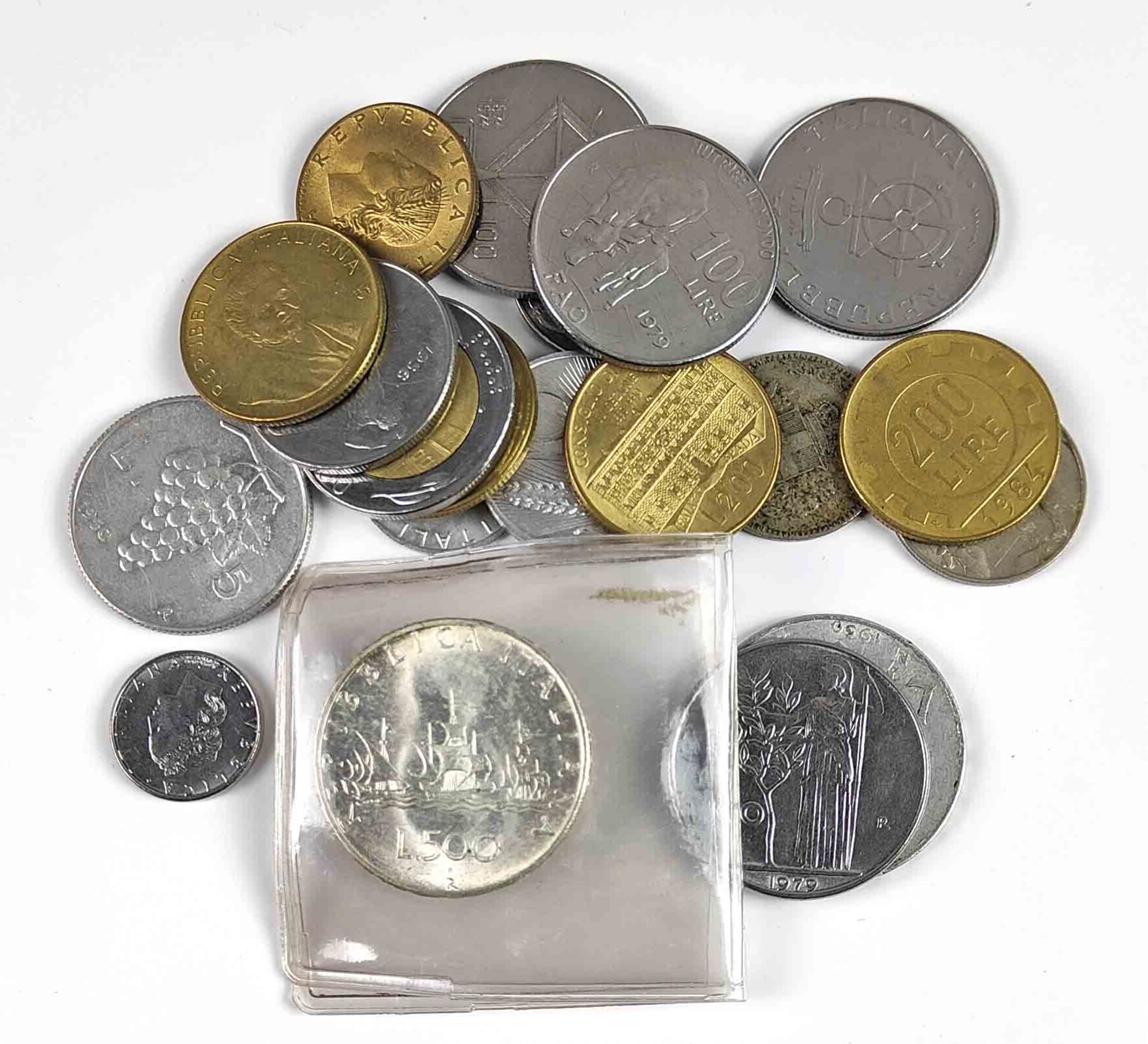 500 Silber Lire Italien 1966 u.a.