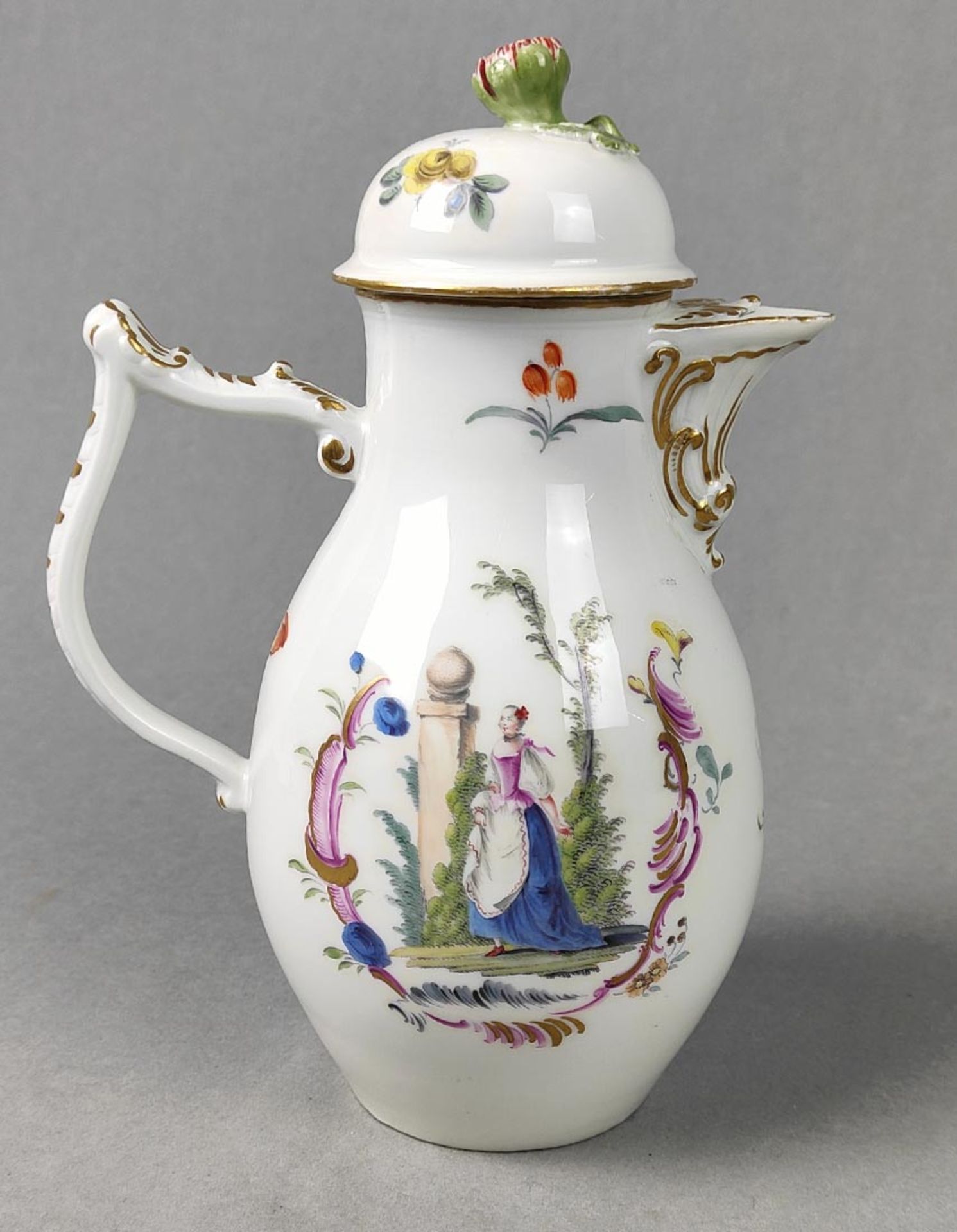 Meissen Kaffeekanne um 1745 - Image 4 of 5