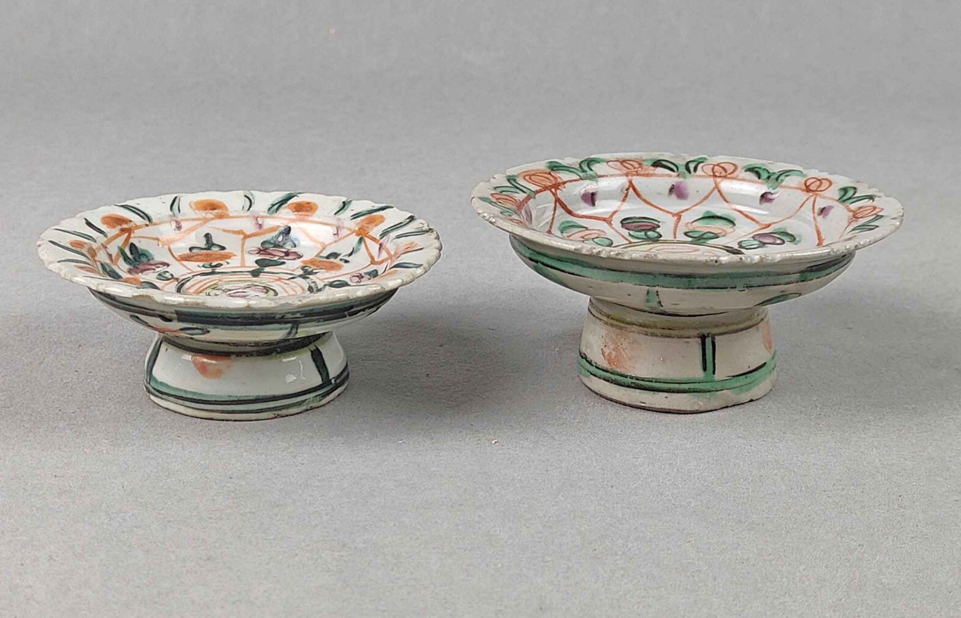 2 Porzellan Miniaturen China um 1800