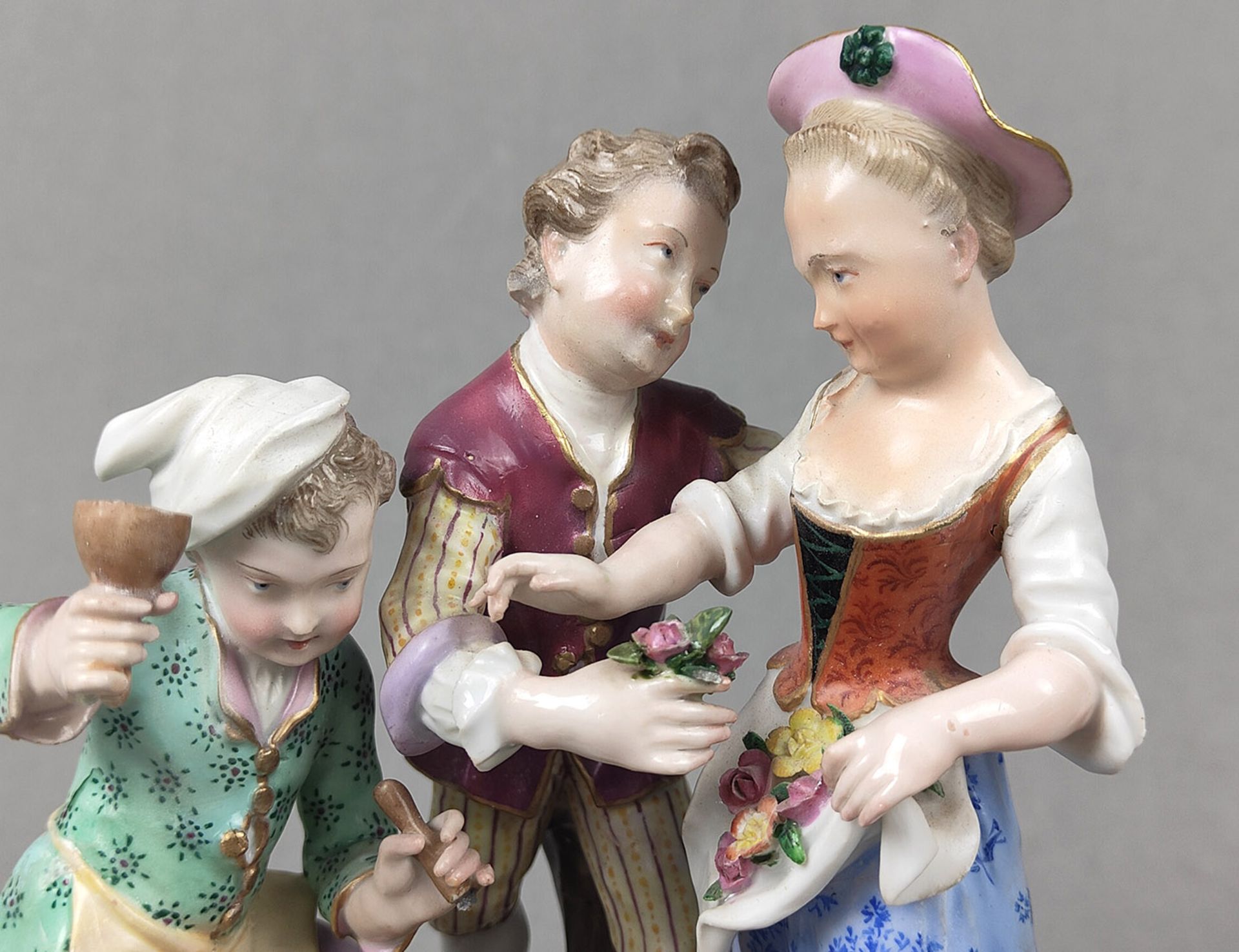 Meissen Figurengruppe um 1820 - Bild 5 aus 5