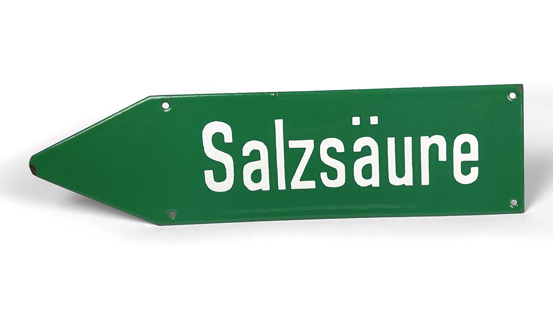 Emailleschild *Salzsäure*