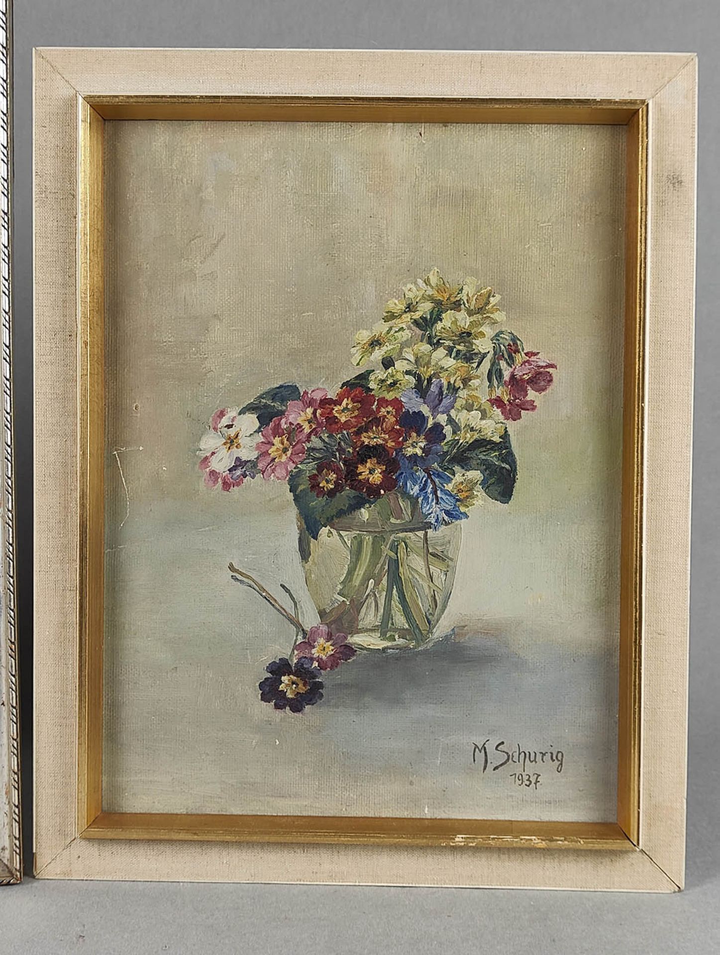 2 Blumen Stillleben - signiert 1936/37 - Bild 3 aus 5