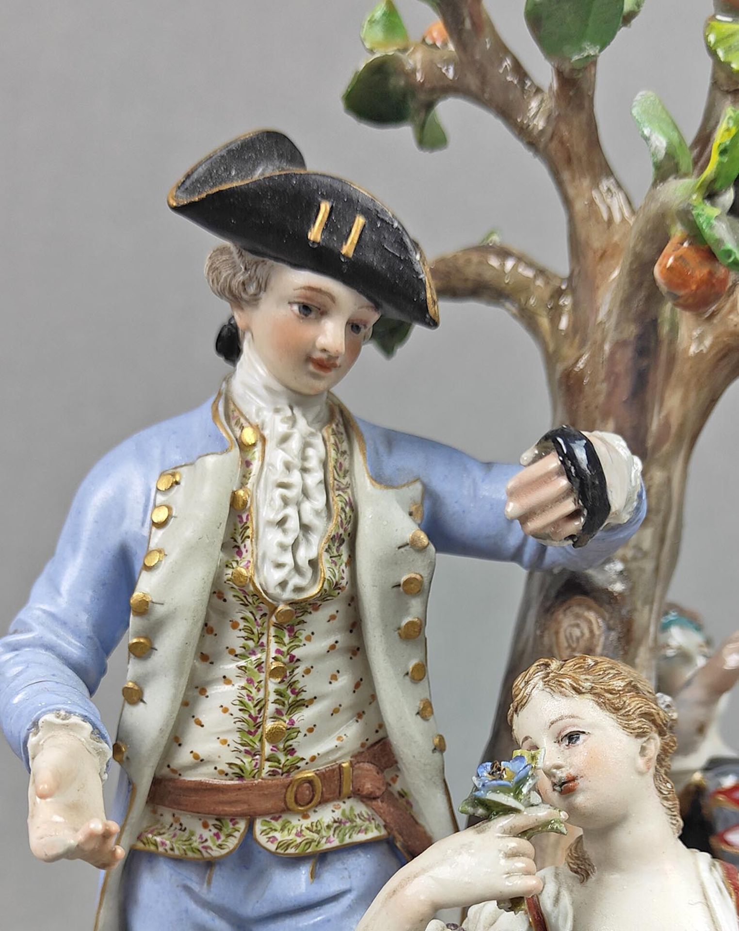 Meissen Figur Gärtnergruppe um 1860/80 - Image 2 of 6