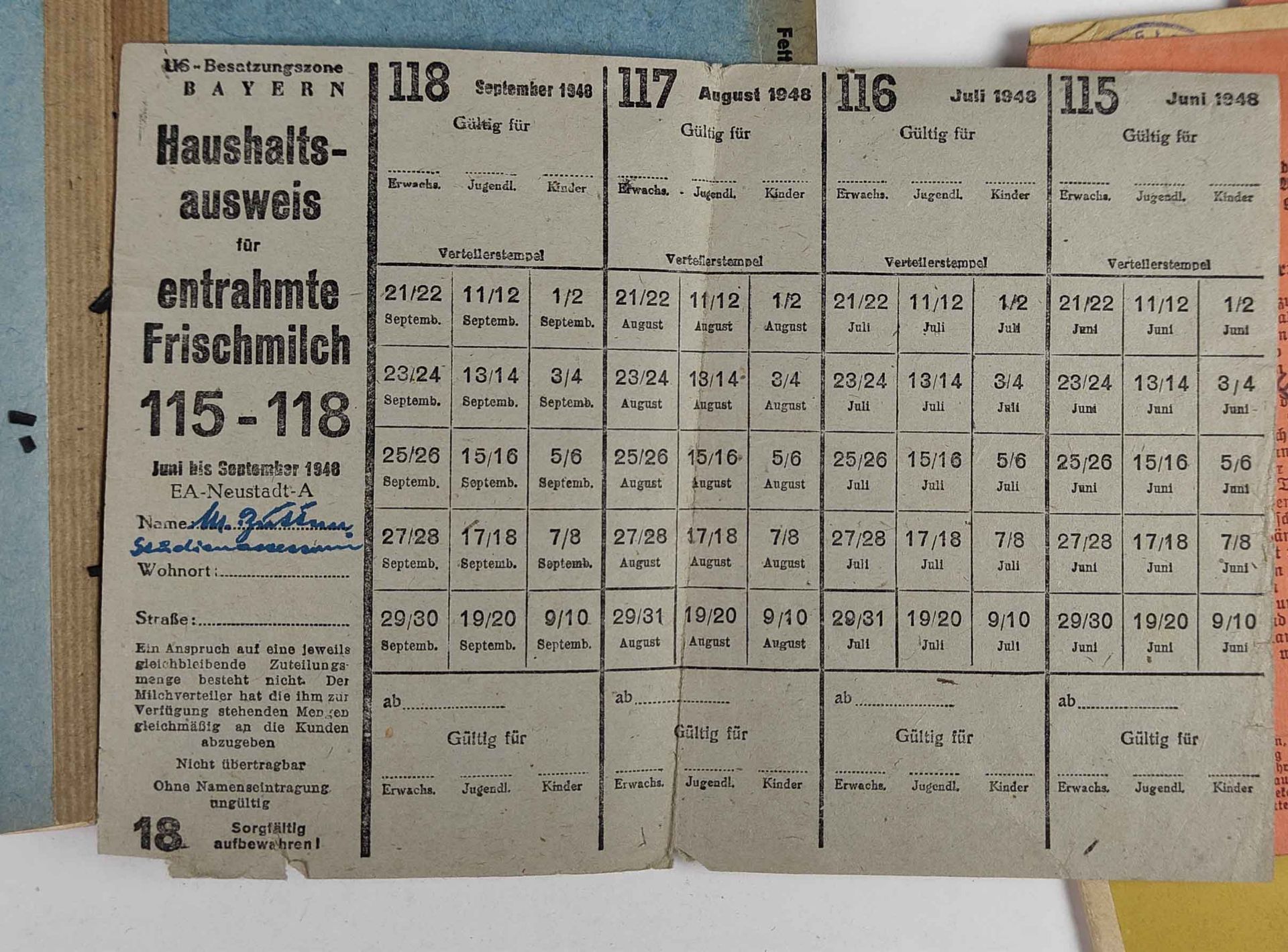 Postsparbuch Chemnitz 1946 u.a. - Bild 2 aus 2