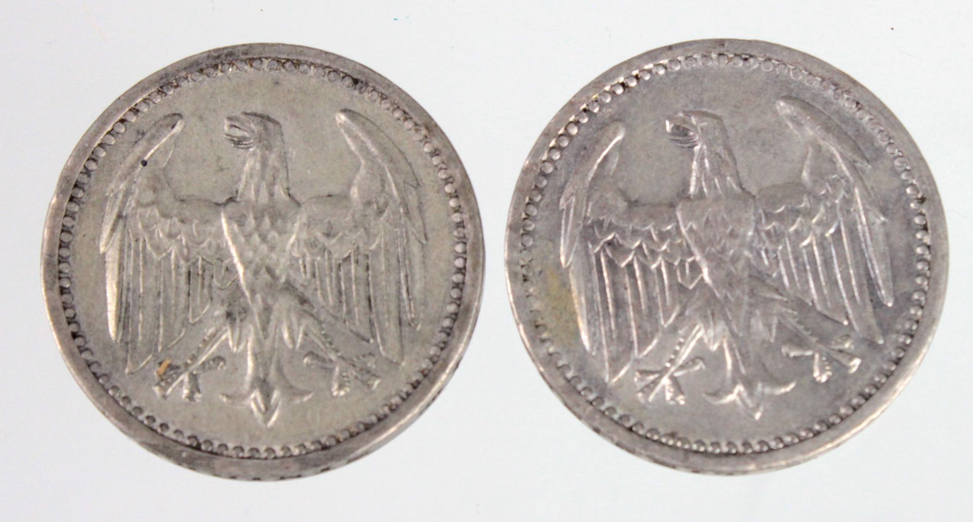 2 x 3 Mark Deutsches Reich 1924 - Bild 2 aus 2