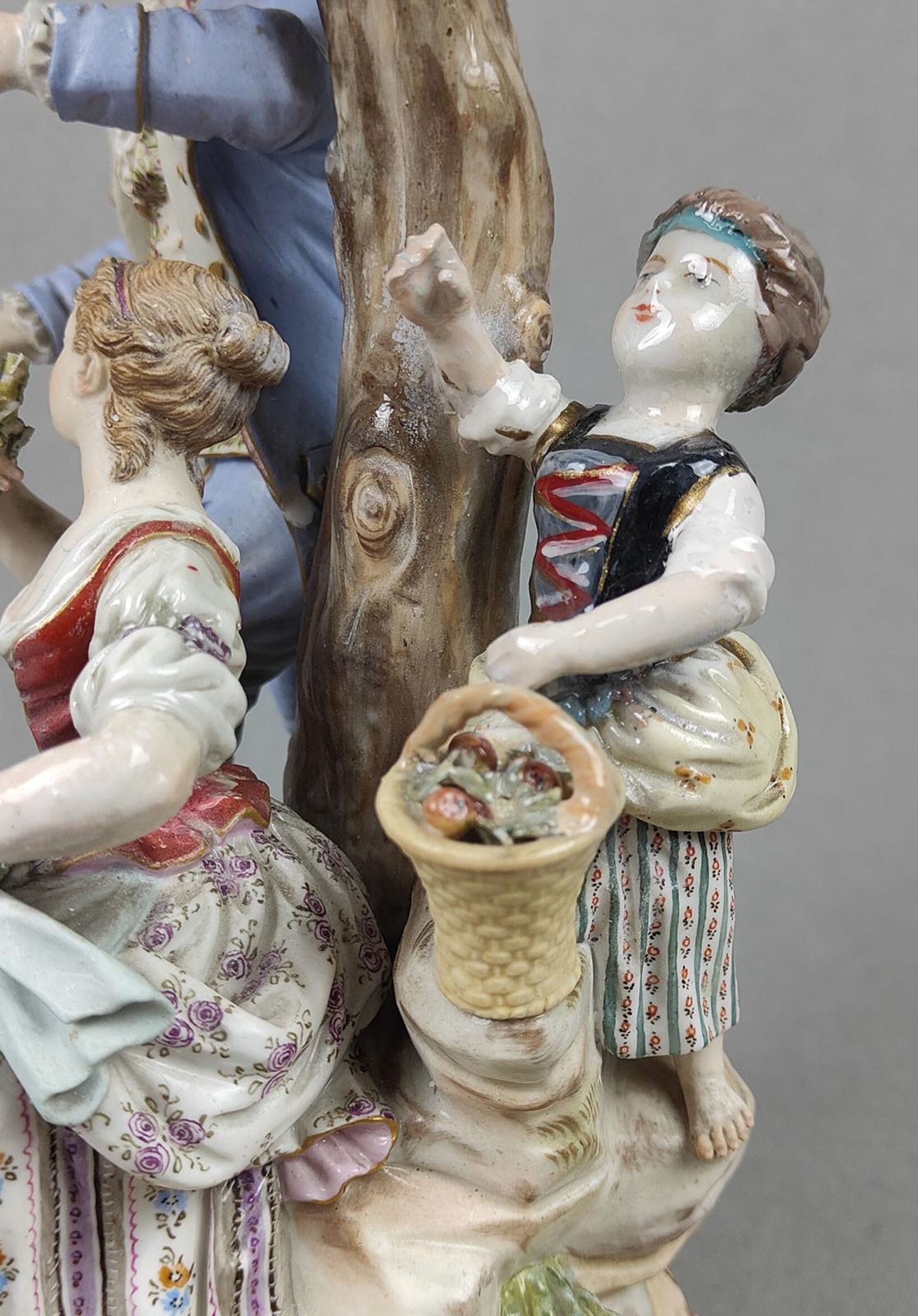 Meissen Figur Gärtnergruppe um 1860/80 - Image 3 of 6