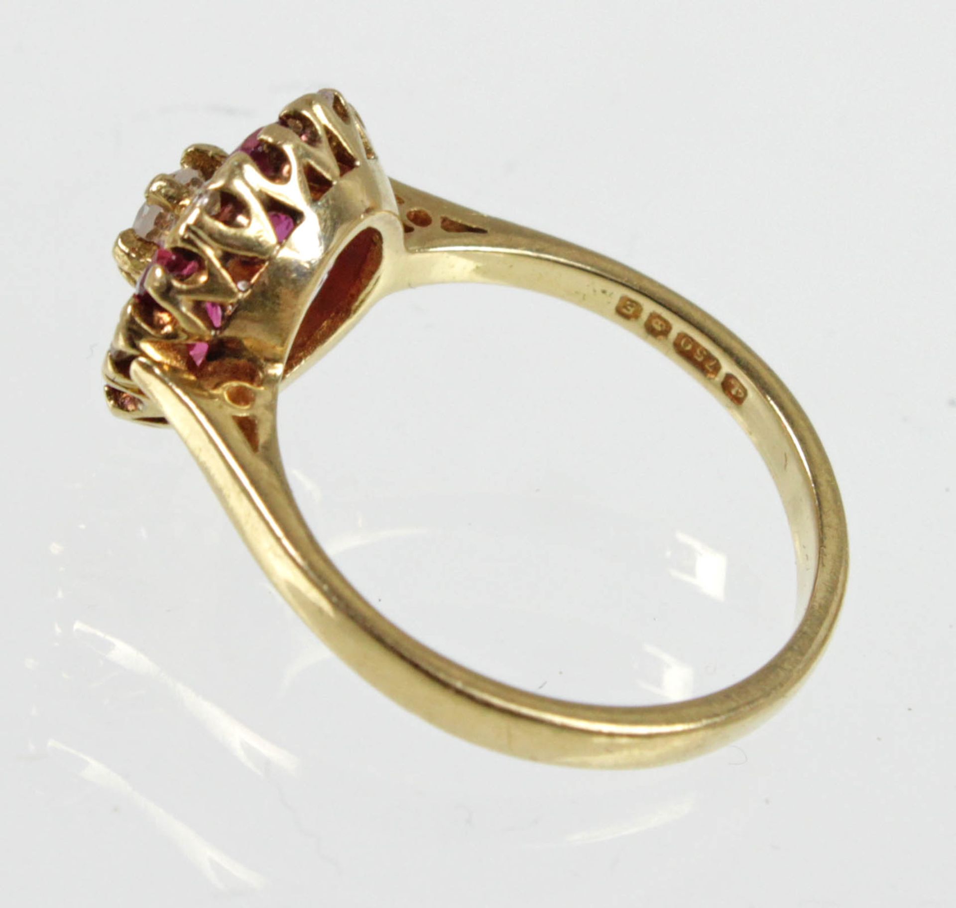 Rubin Brillant Ring - GG 750 - Image 4 of 5