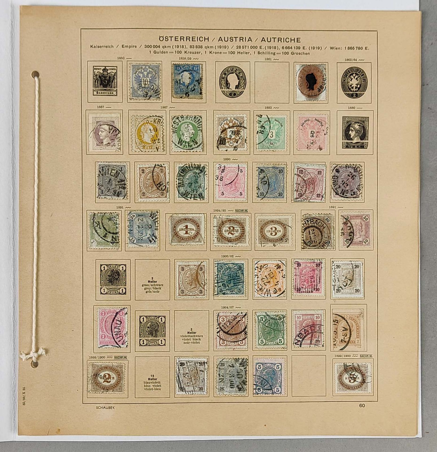Briefmarken Österreich 1861/1934