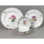 Meissen 4 Teile Blumendekor