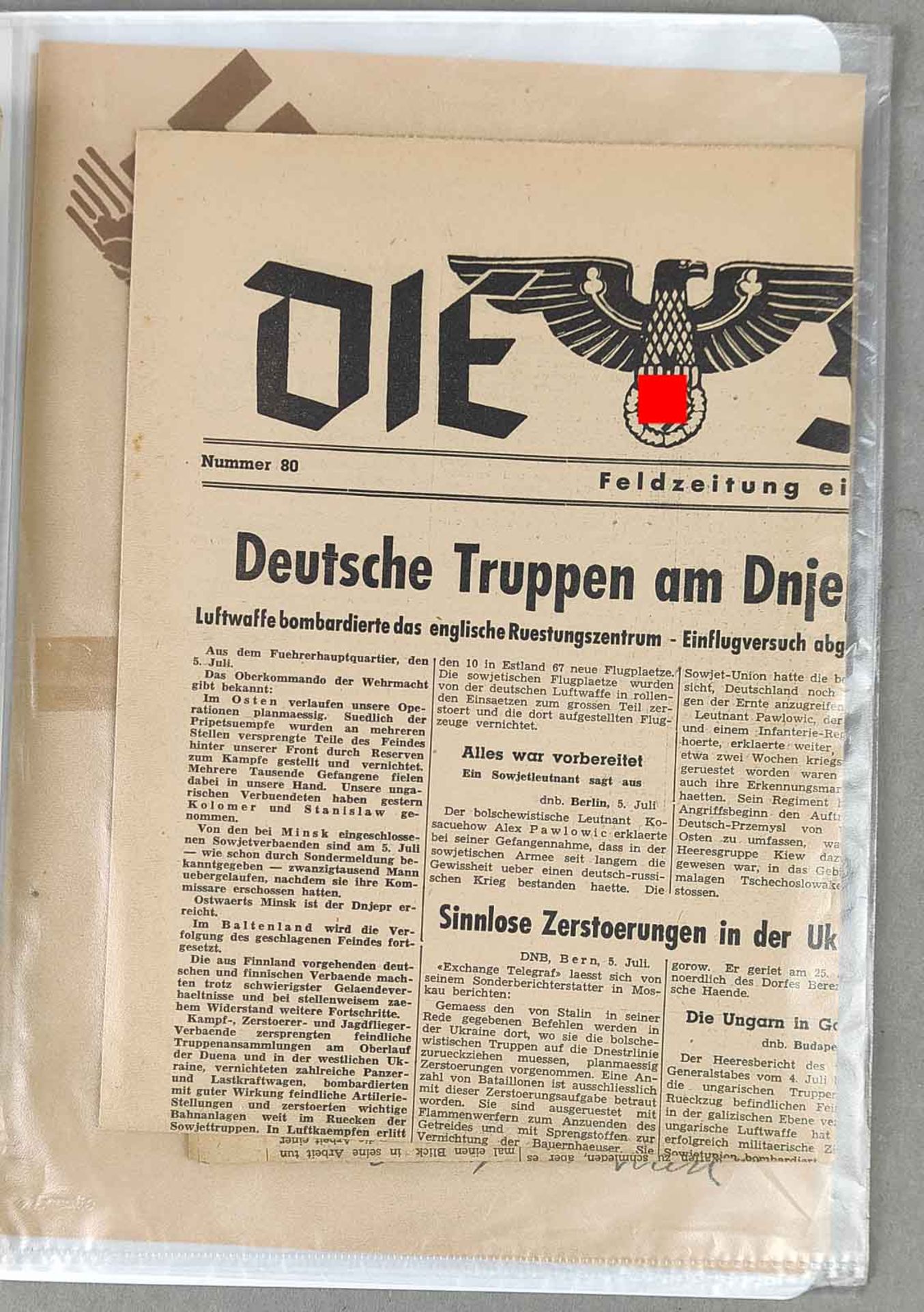 Posten Zeitungen 1933 - Bild 2 aus 3