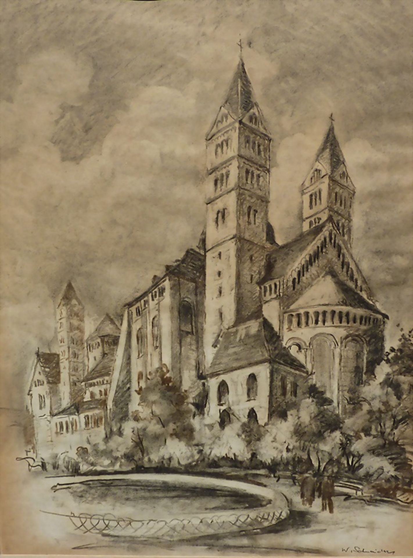 W. Schneider (um 1920 tätig), 'Der Dom zu Speyer am Rhein', um 1920