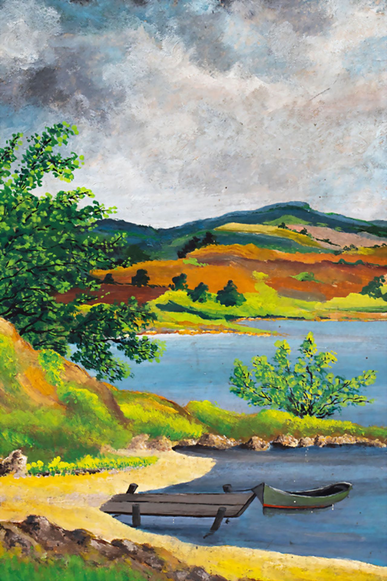 Künstler des 20. Jh., 'Seelandschaft' / 'A lake with landcape' - Image 5 of 7