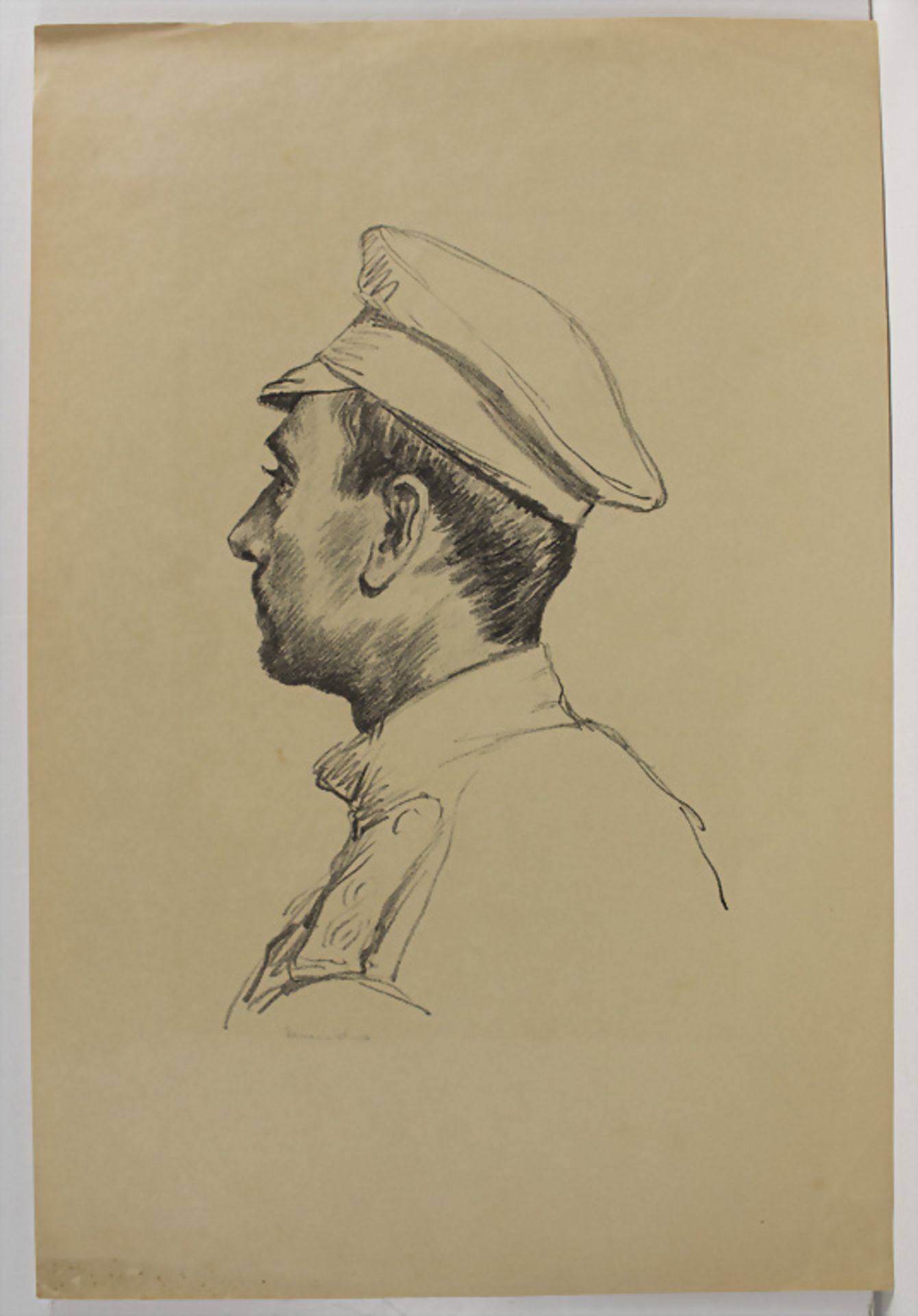 Hermann Struck (1876-1944), 'Soldat im Profil' / 'A soldier in profile', 20. Jh. - Image 2 of 4