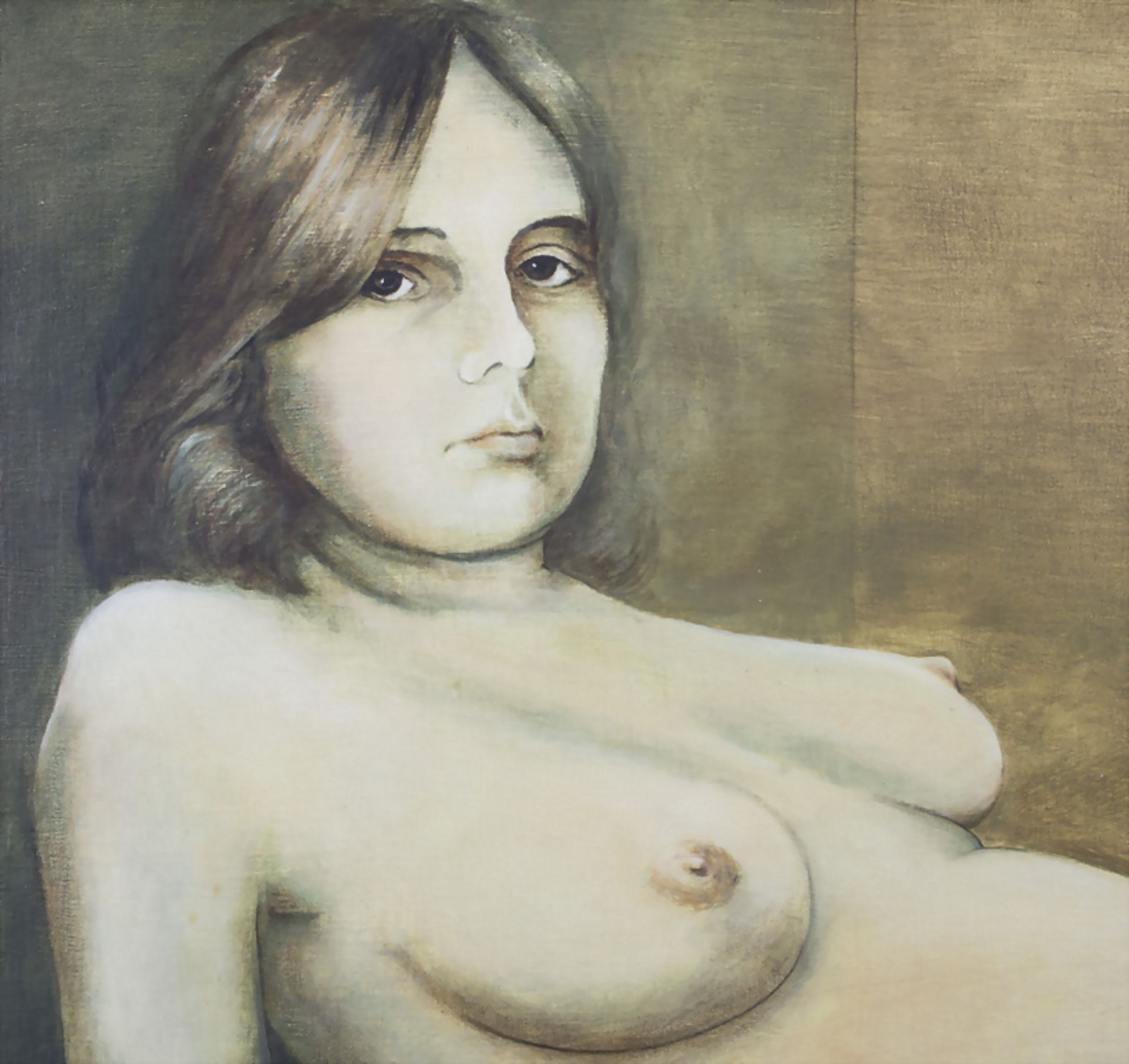 Monogrammist WOH, 'Liegender Frauenakt' / 'A recumbant female nude' 1983 - Bild 4 aus 5