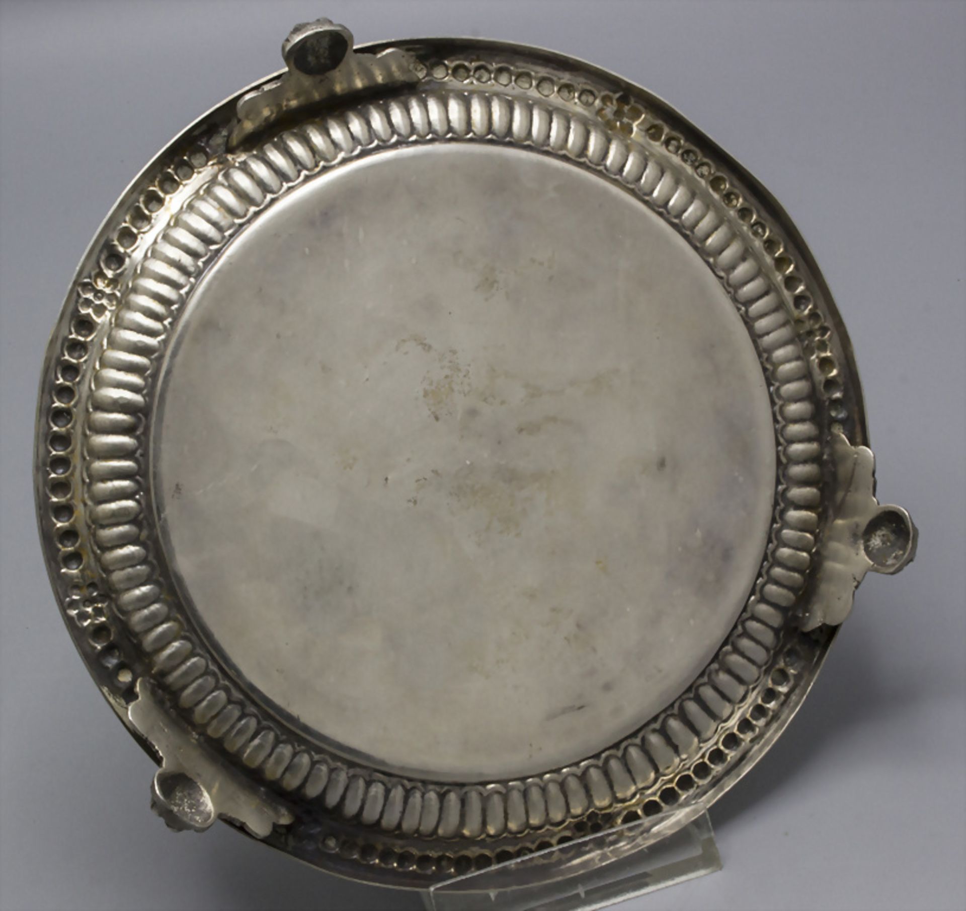 Tazza oder Flaschenuntersetzer / A silver tazza or coaster, Porto, 19. Jh. - Bild 3 aus 6