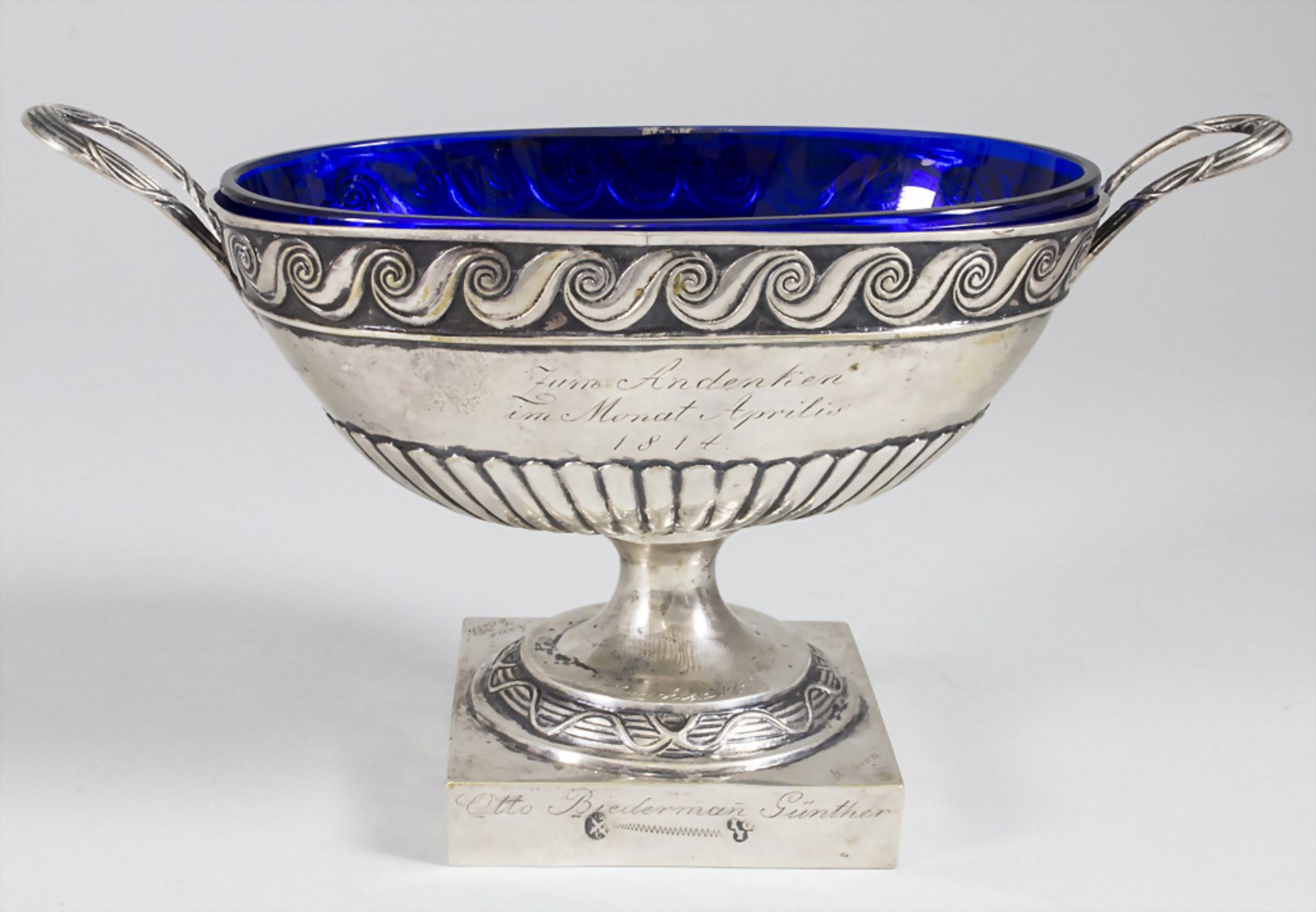 Konfekt Anbietschale / A silver footed compote, wohl Johann Gottlieb Jaeckel, Leipzig, um 1814 - Bild 3 aus 9