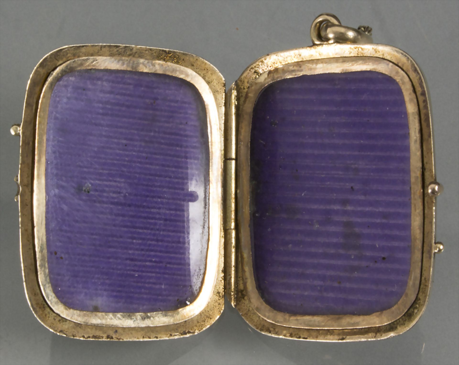 Medaillon-Kettenanhänger / A 14ct gold medallion pendant, deutsch, 19. Jh. - Bild 4 aus 4