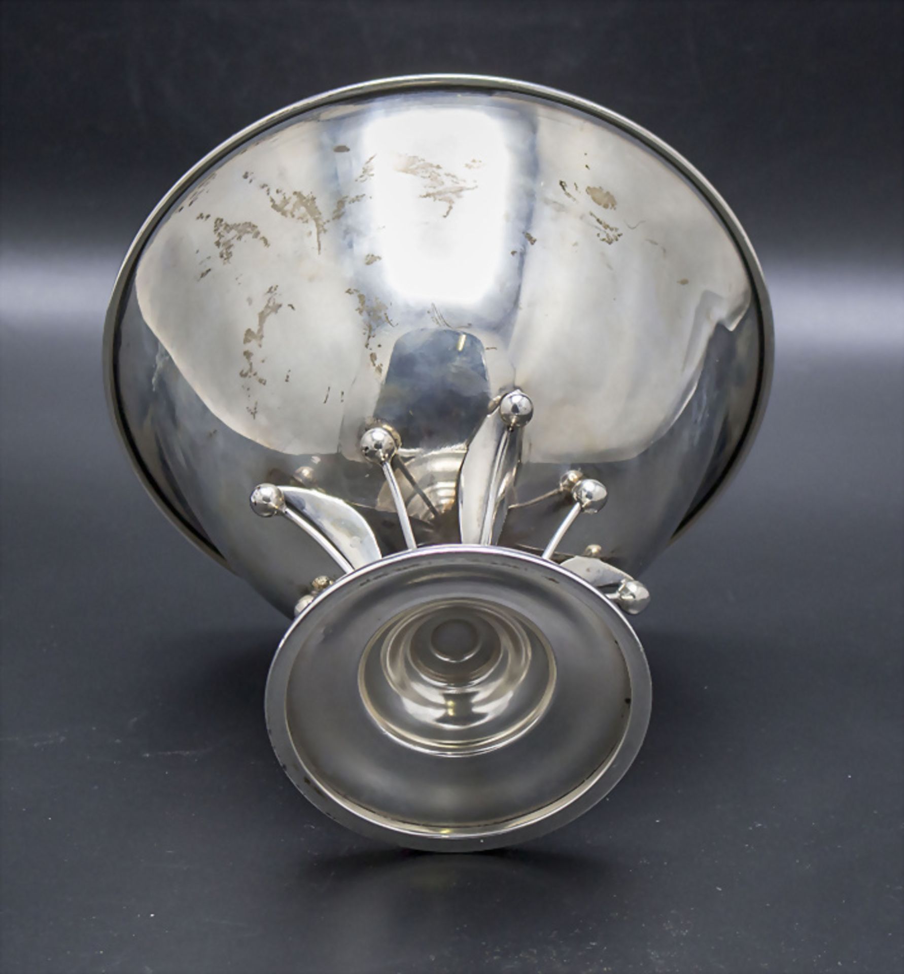 Art Déco Obstschale / An Art Deco silver fruit bowl, Spanien, um 1930 - Bild 3 aus 4