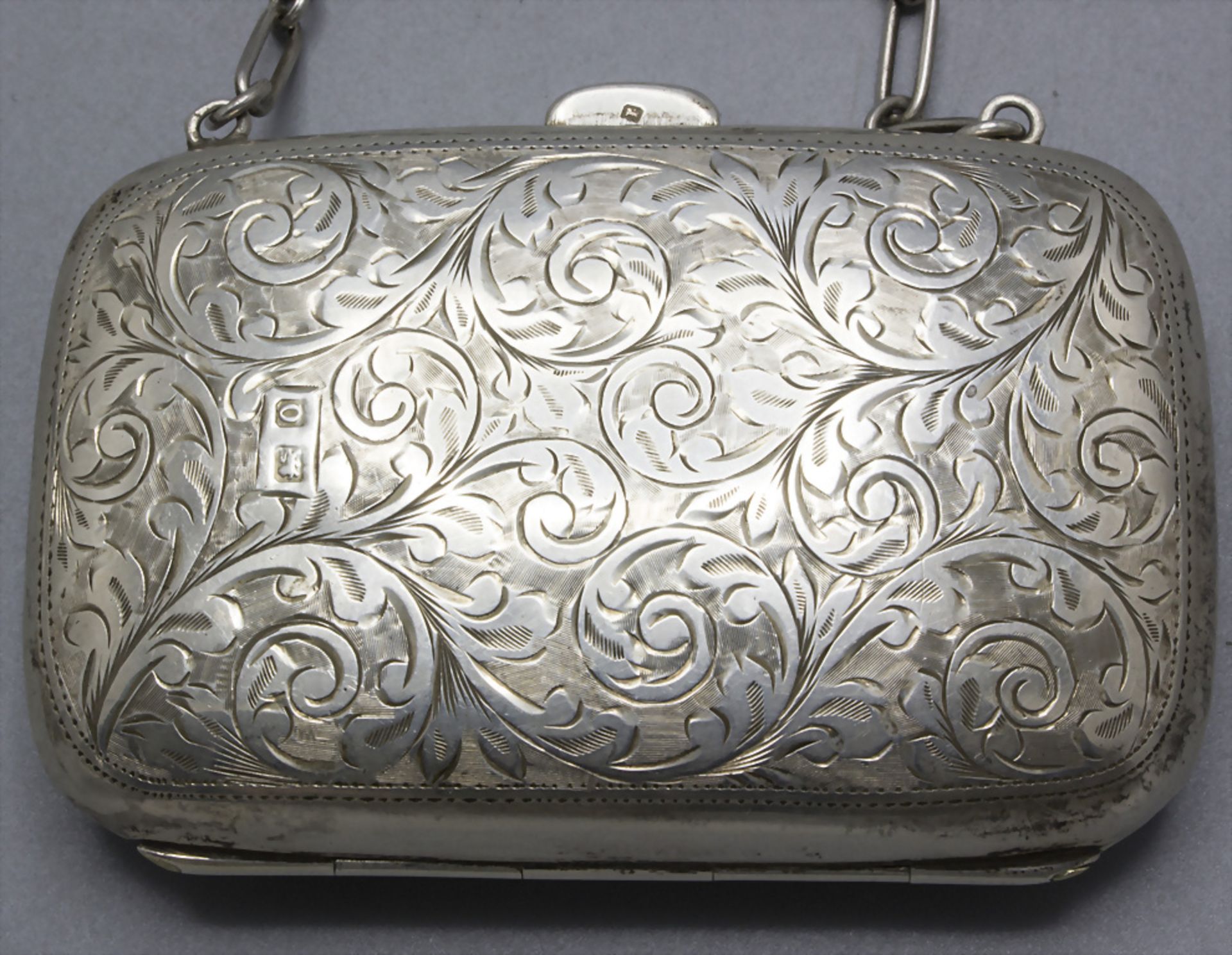 Silber Täschchen/Portemonnaie / A silver purse/wallet, J. Gloster Ltd., Birmingham, 1913 - Bild 3 aus 6