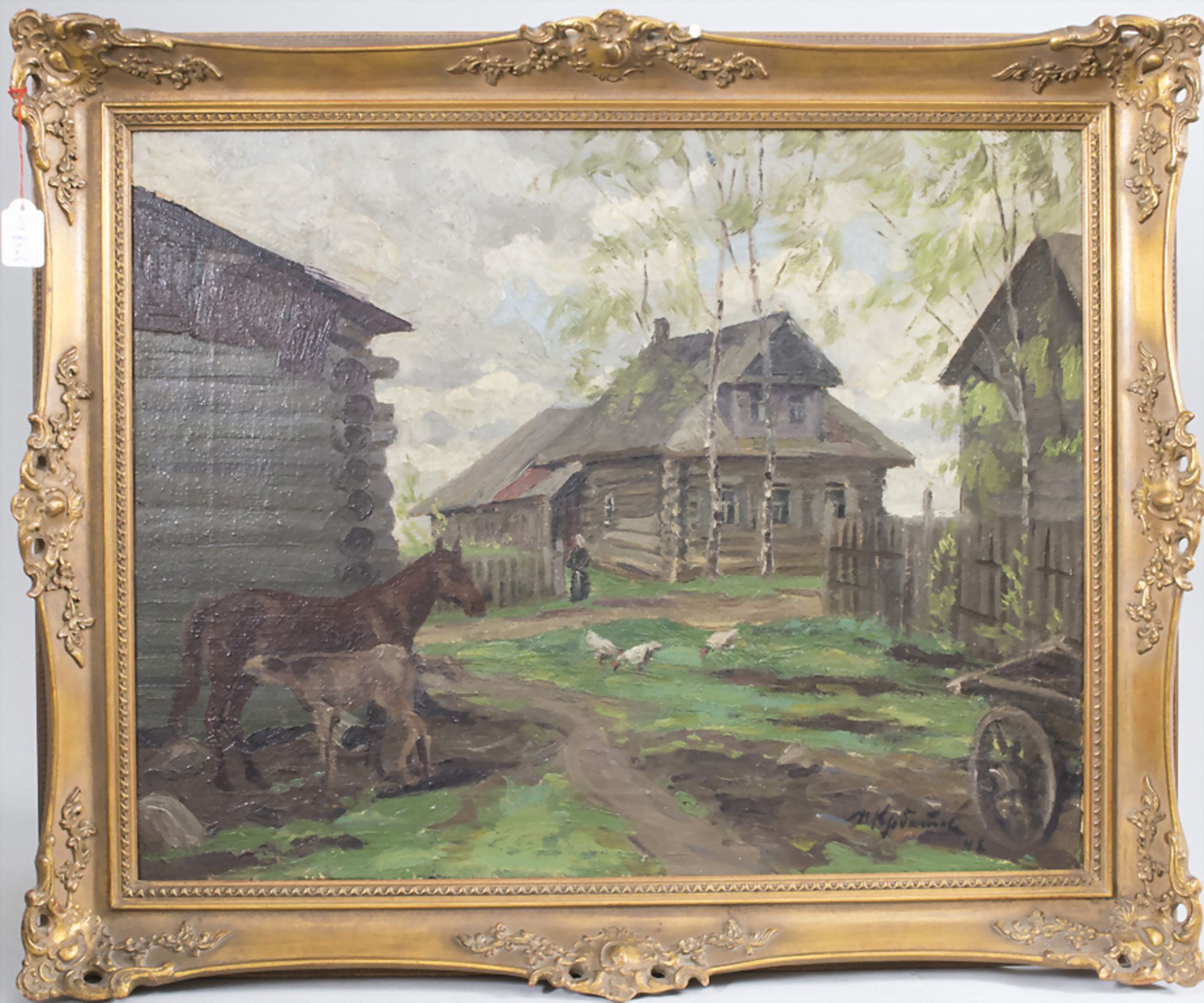 'Auf dem Bauernhof' / 'On a farm', Russische Schule, 1942 - Bild 2 aus 5