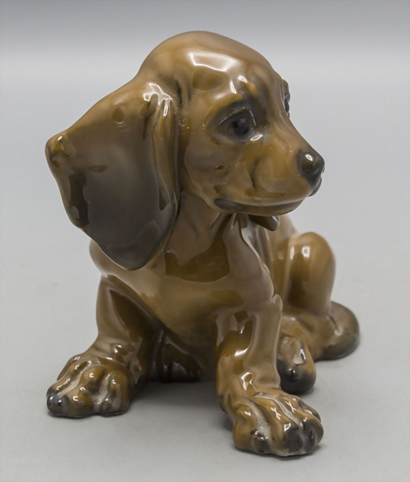 Figur 'Dackelwelpe' / A figure of a dachshund puppy, Rosenthal, Selb, nach 1953 - Image 2 of 4