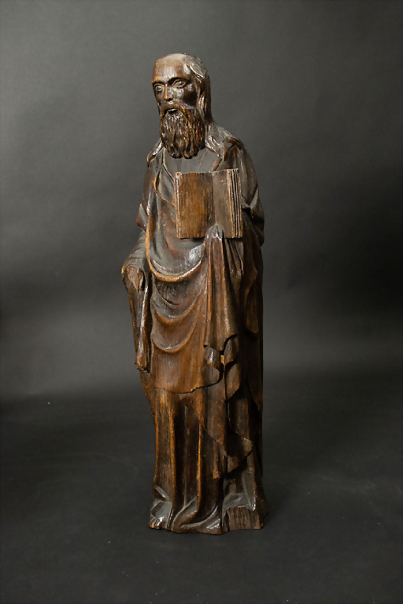 Skulptur Heiliger Petrus/Paulus / A wooden sculpture Saint Peter or Paul, wohl Frankreich, 17. Jh. - Image 2 of 5