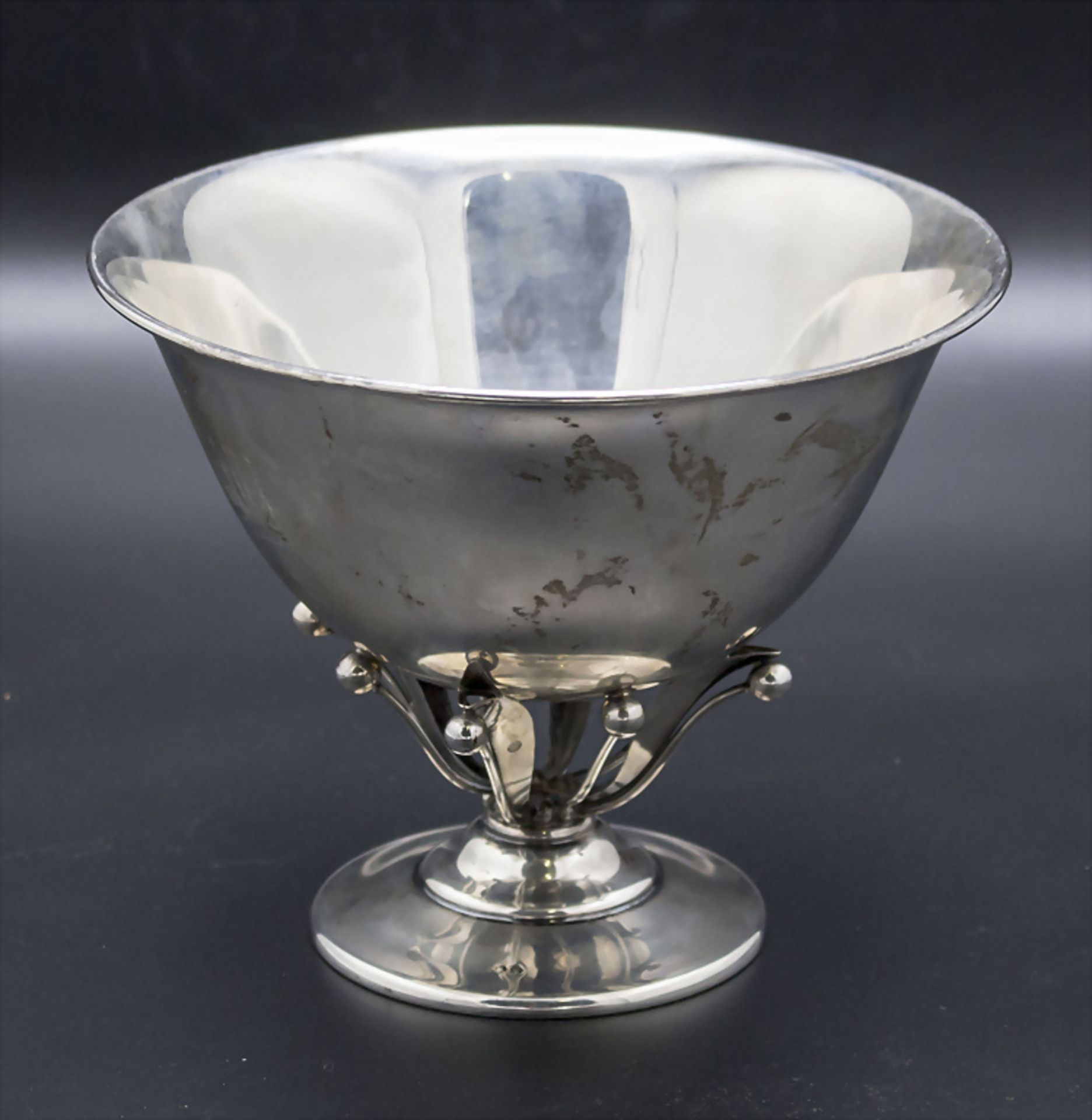 Art Déco Obstschale / An Art Deco silver fruit bowl, Spanien, um 1930