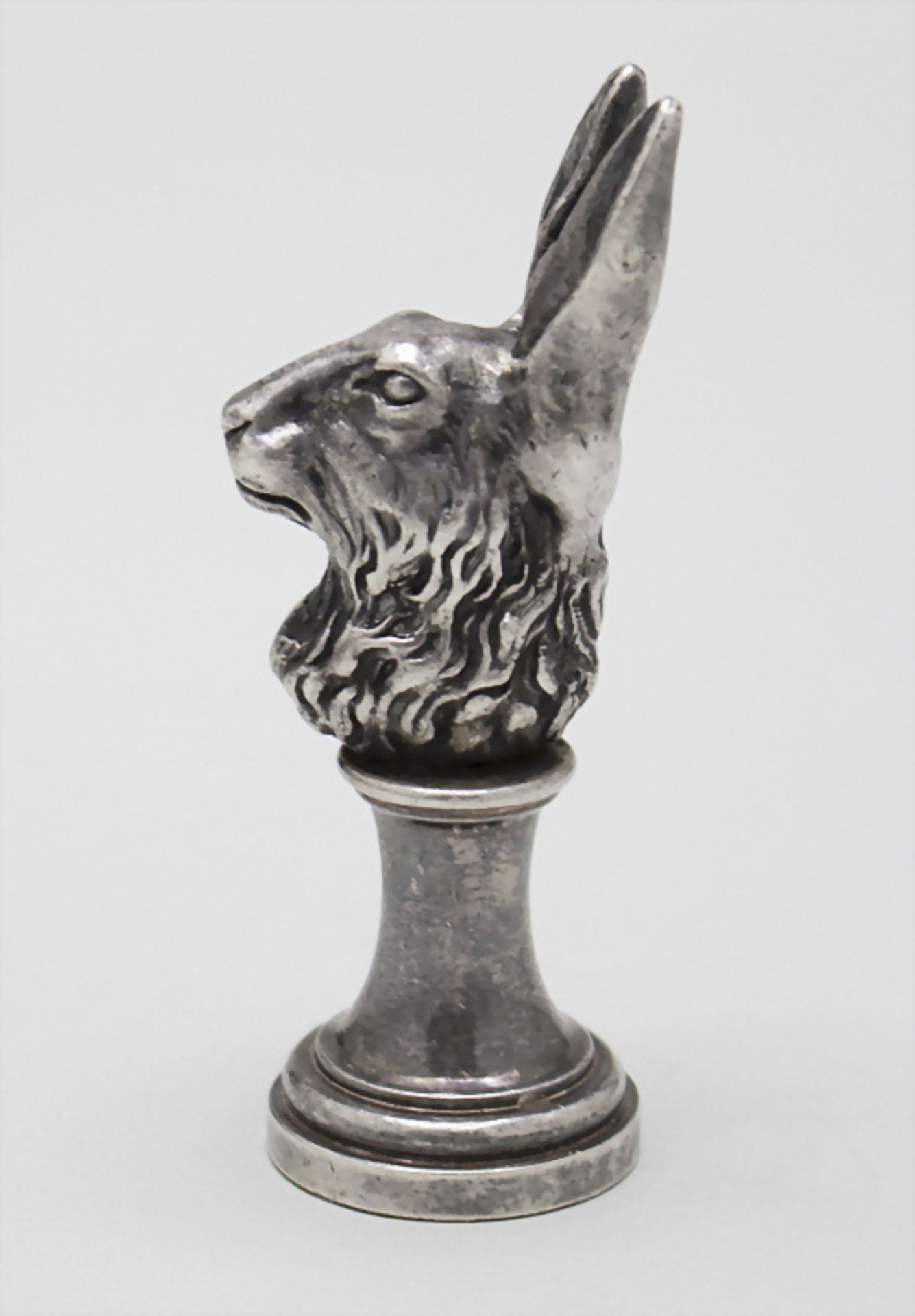 Petschaft / Siegel mit Hasenkopf / A seal with the head of a hare, wohl Fankreich, 19. Jh. - Bild 3 aus 4