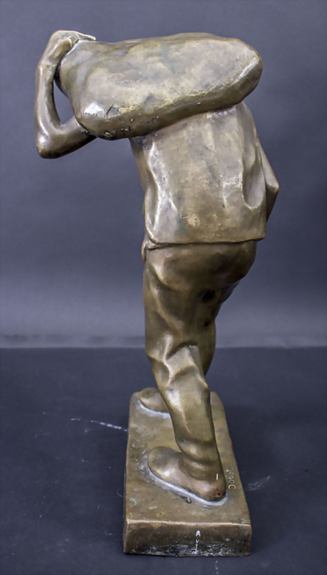 Julius OBST (1878-1939), Bronzeplastik 'Sackträger', deutsch, 1906 - Bild 6 aus 8